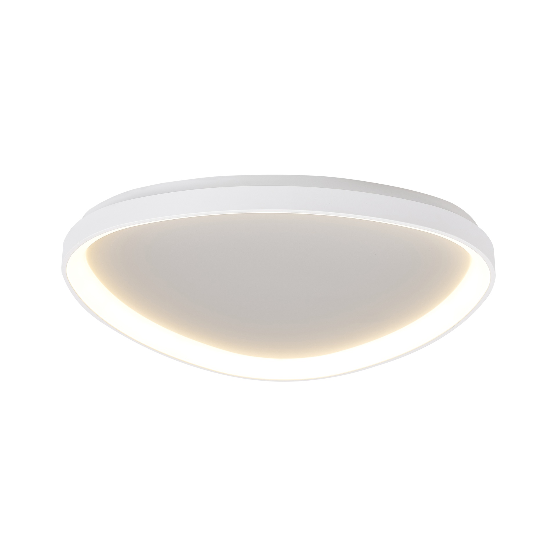 NISEKO II * PLAFONIERA TRIANGOLARE LED 61 CM - CON TELECOMANDO CCT - BIANCO