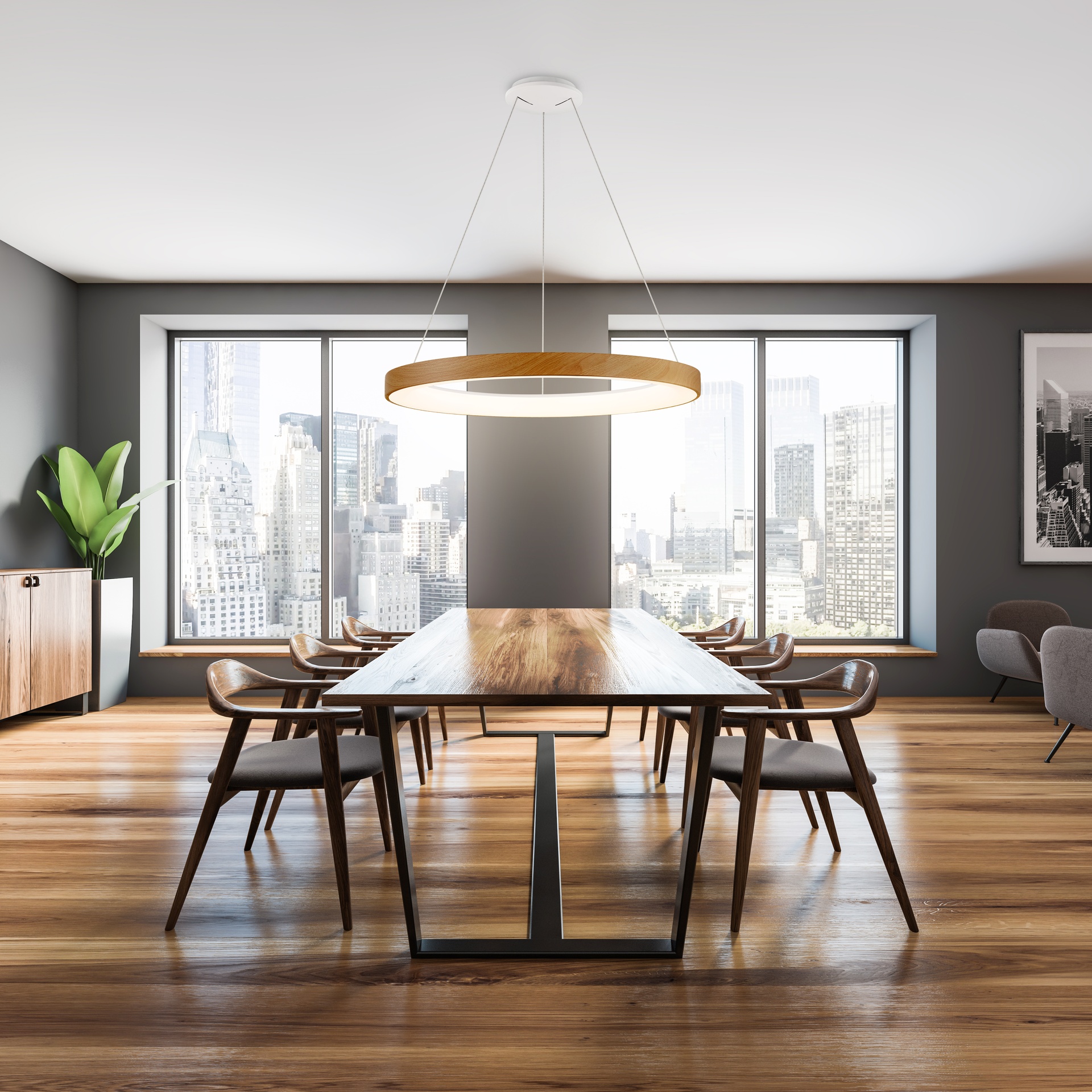 Niseko II · Luminaires de plafond · Bois