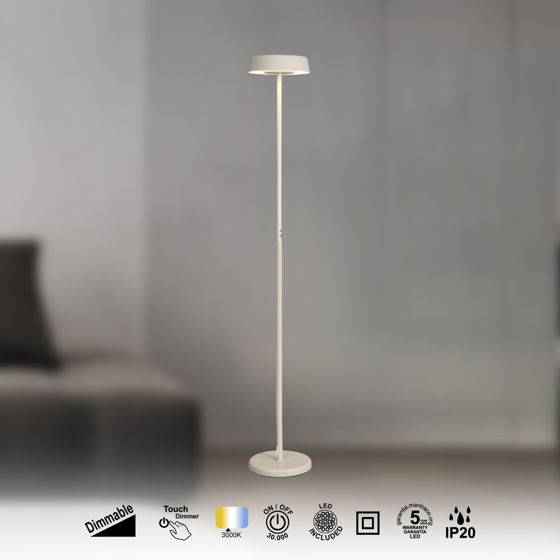 Noa II · Lampadaires · Blanc