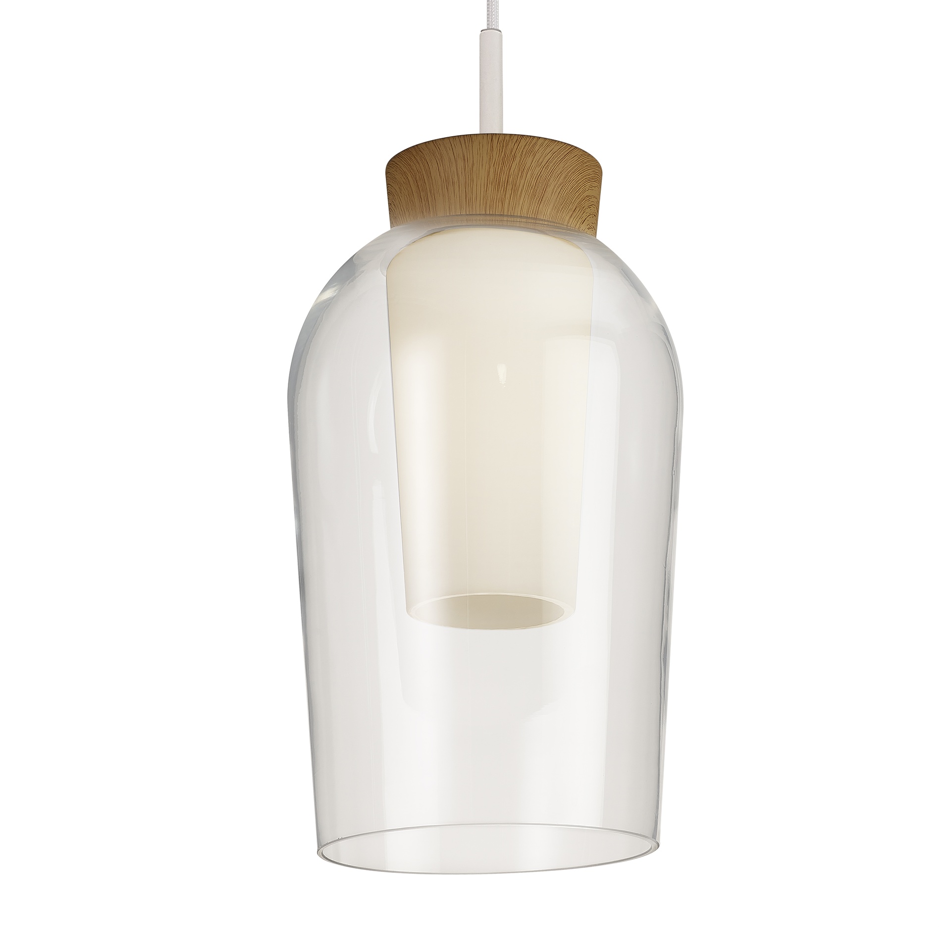 Nora · Luminarias de techo · Blanco / Madera