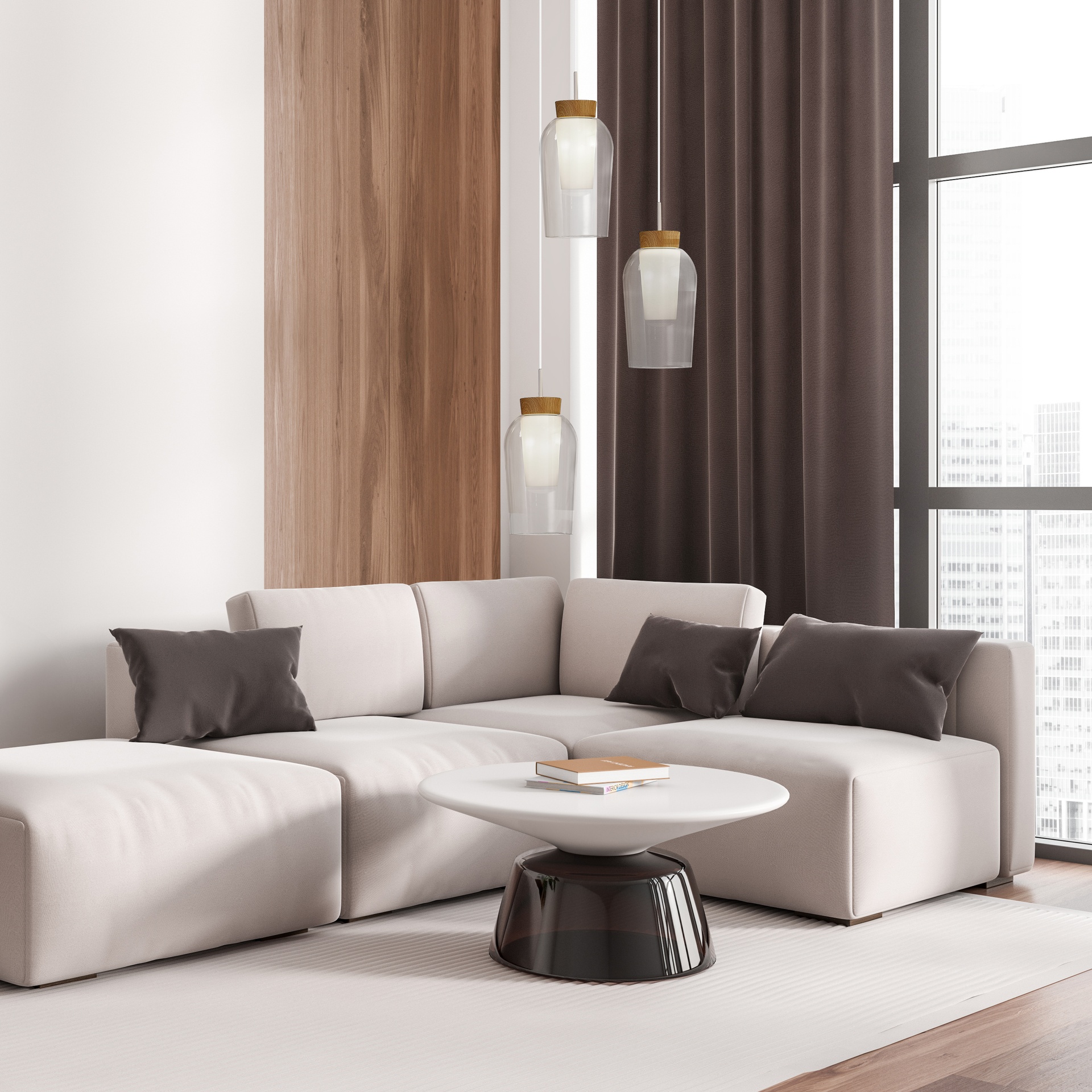 NORA WHITE * PENDANT 3L REDONDA