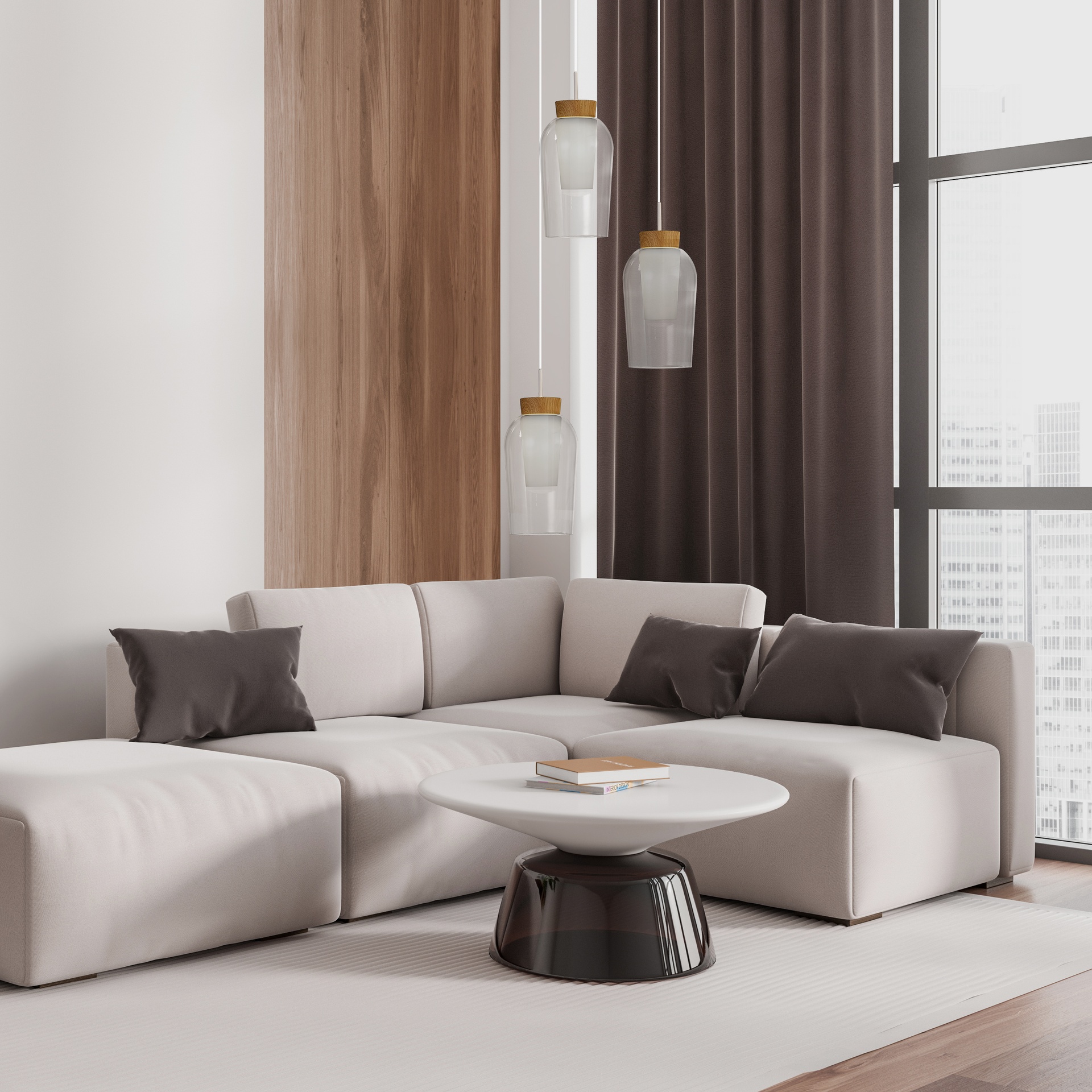 NORA WHITE * PENDANT 3L REDONDA