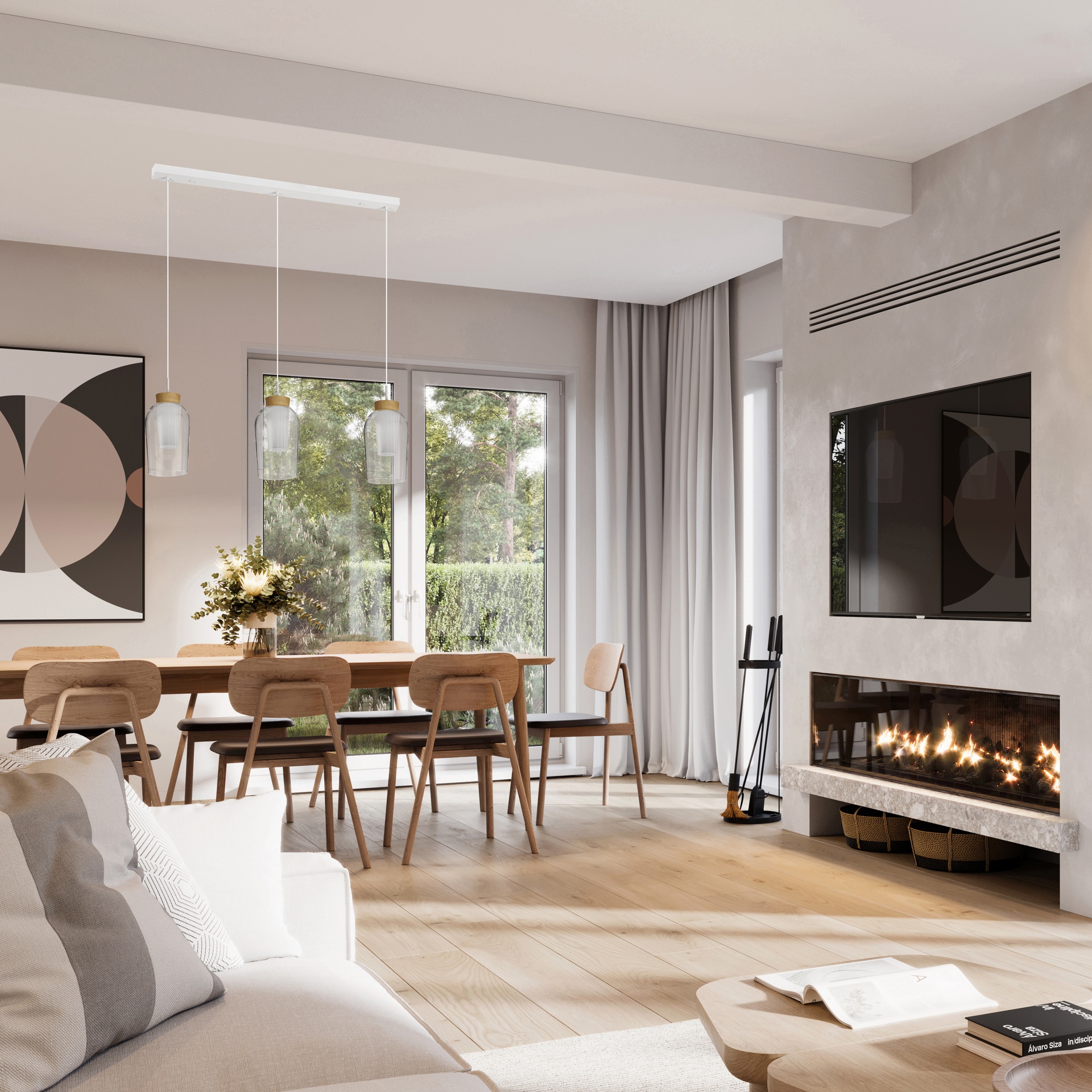 NORA WHITE * PENDANT 3L LINE