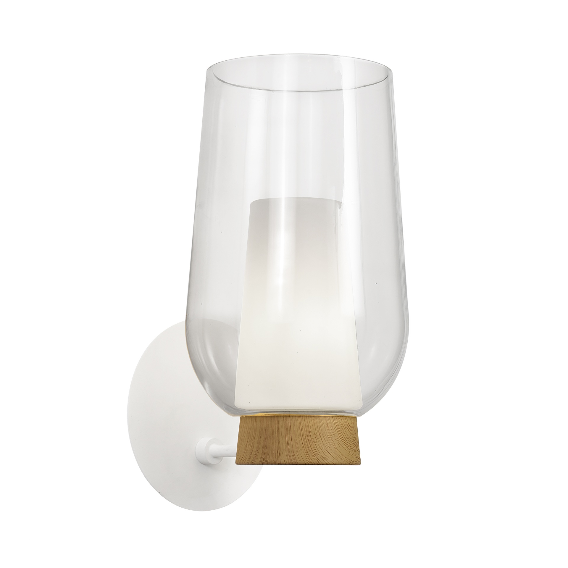 Nora · Luminarias de pared · Blanco / Madera