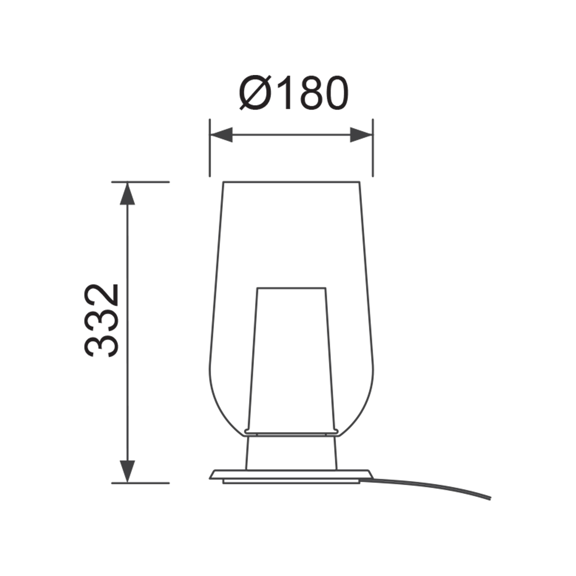 NORA WHITE * TABLE LAMP 1L