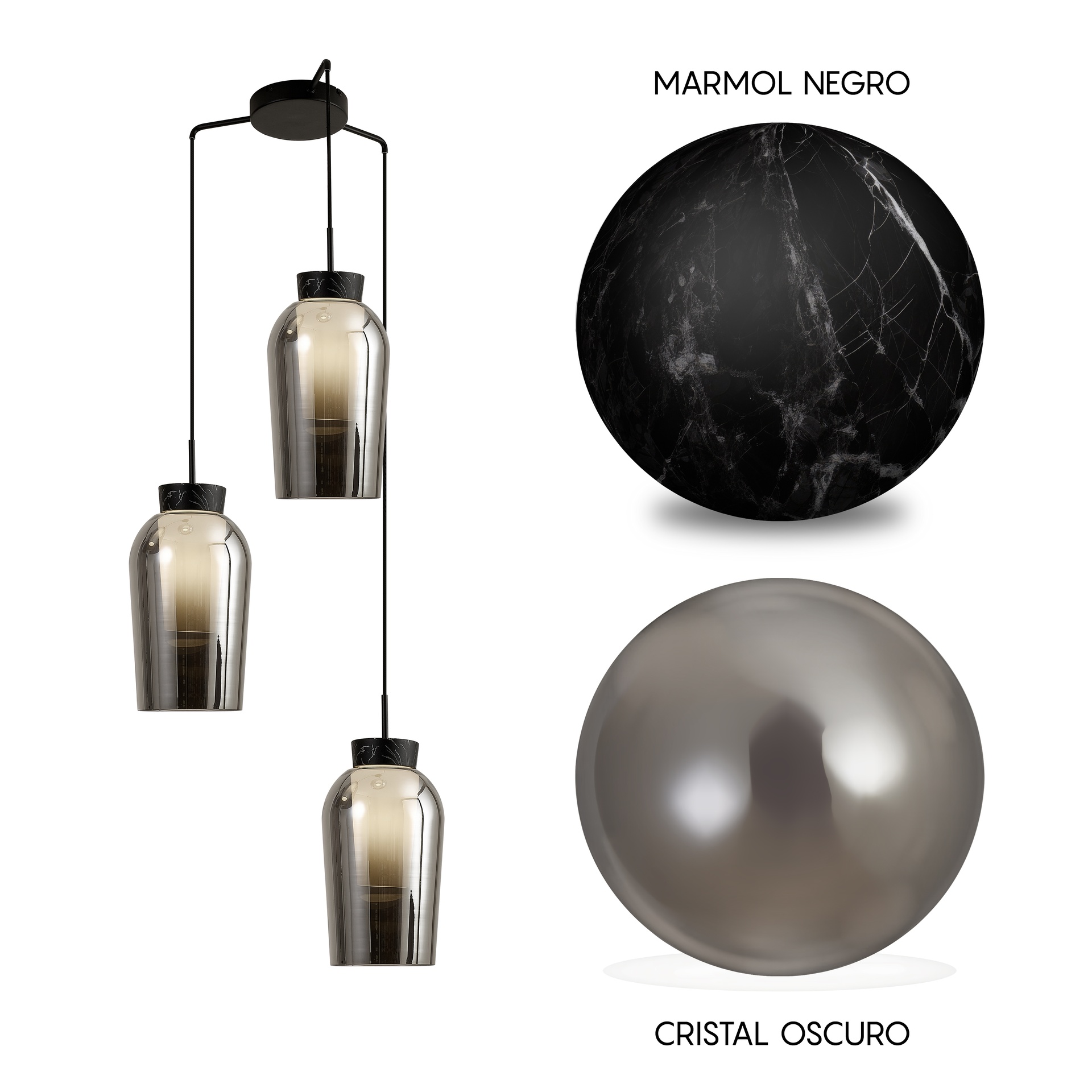 NORA NERO * LAMPADA 3L ROTONDA