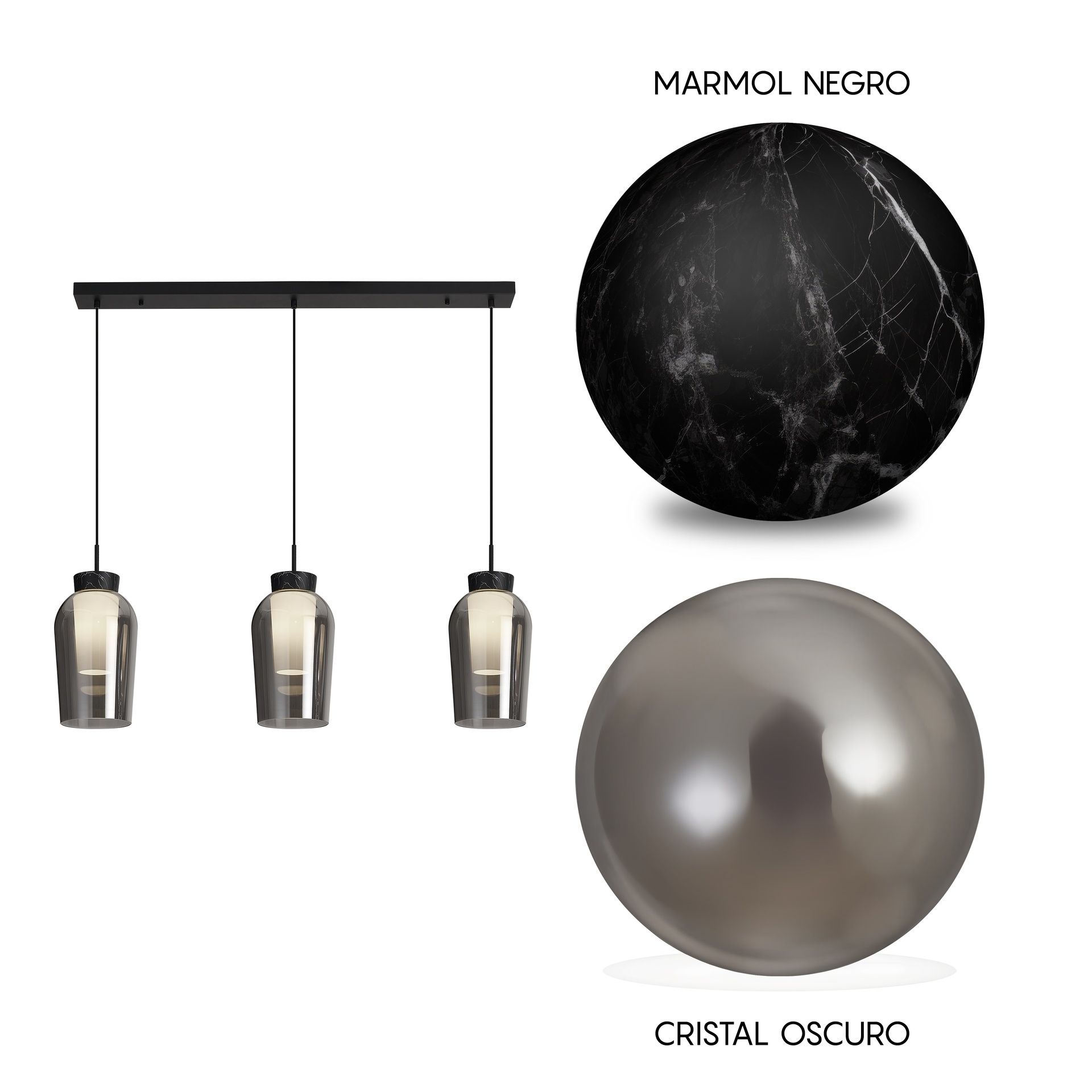 NORA NERO * LAMPADA 3L LINEA