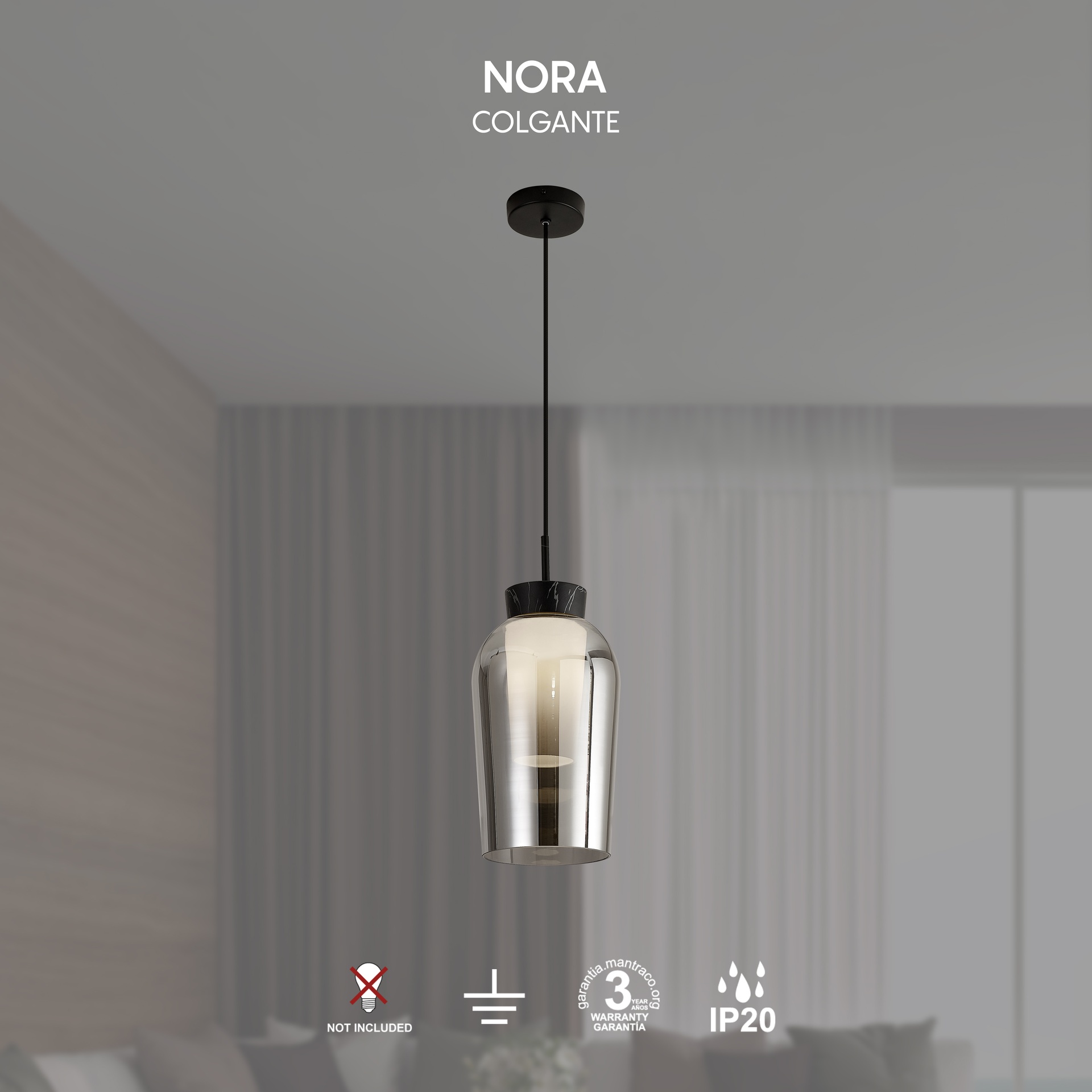 NORA BLACK * PENDANT 1L