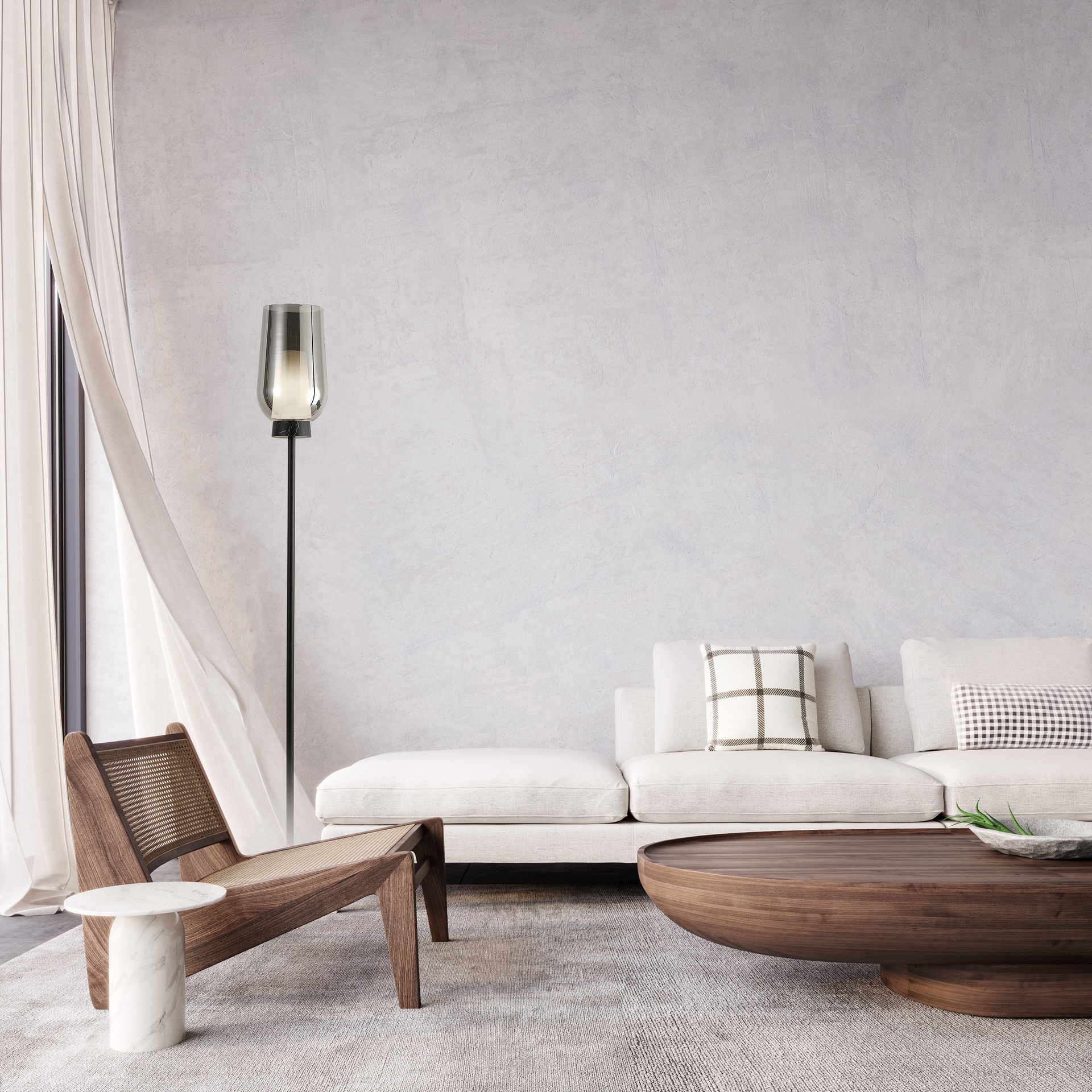 NORA BLACK * FLOOR LAMP 1L