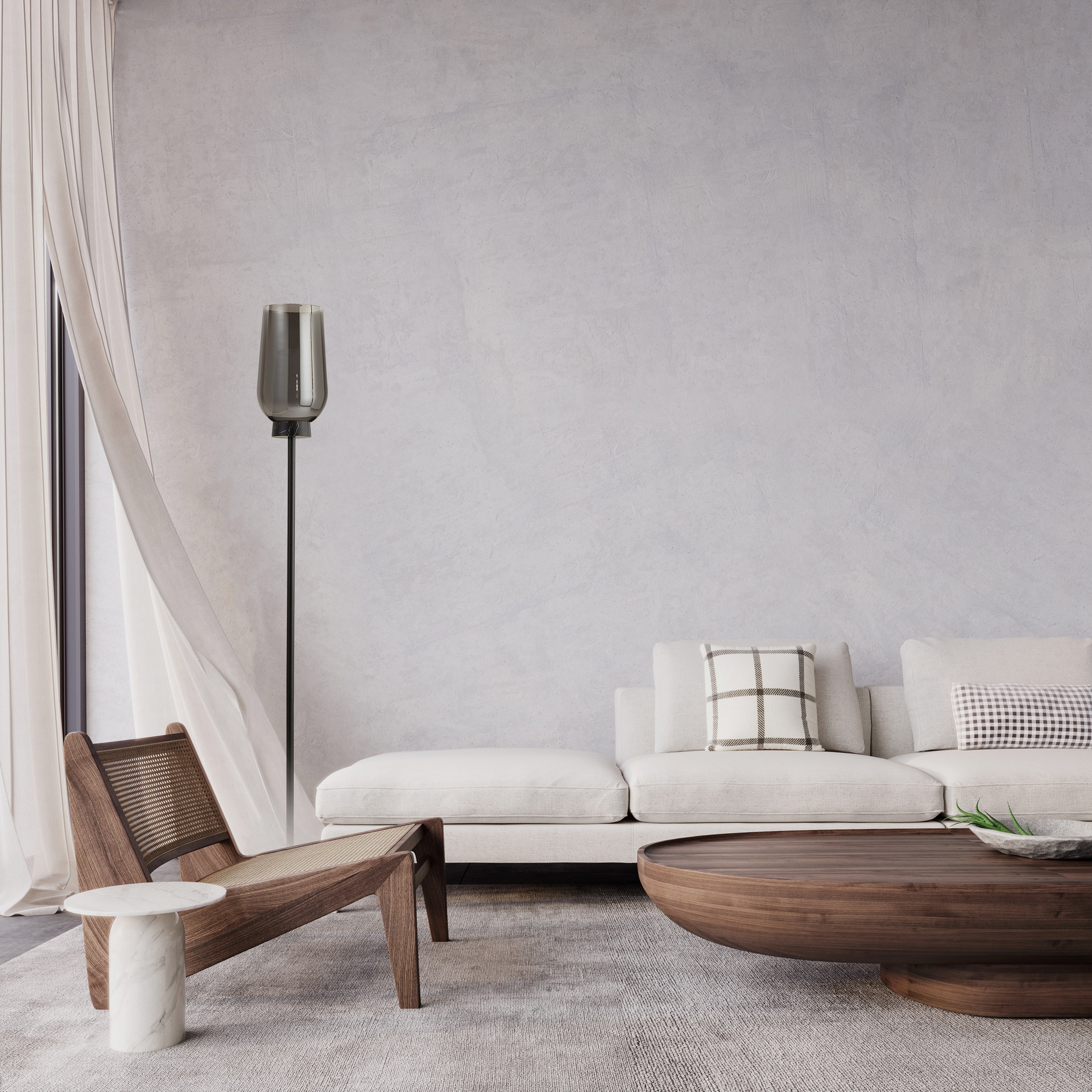 NORA BLACK * FLOOR LAMP 1L