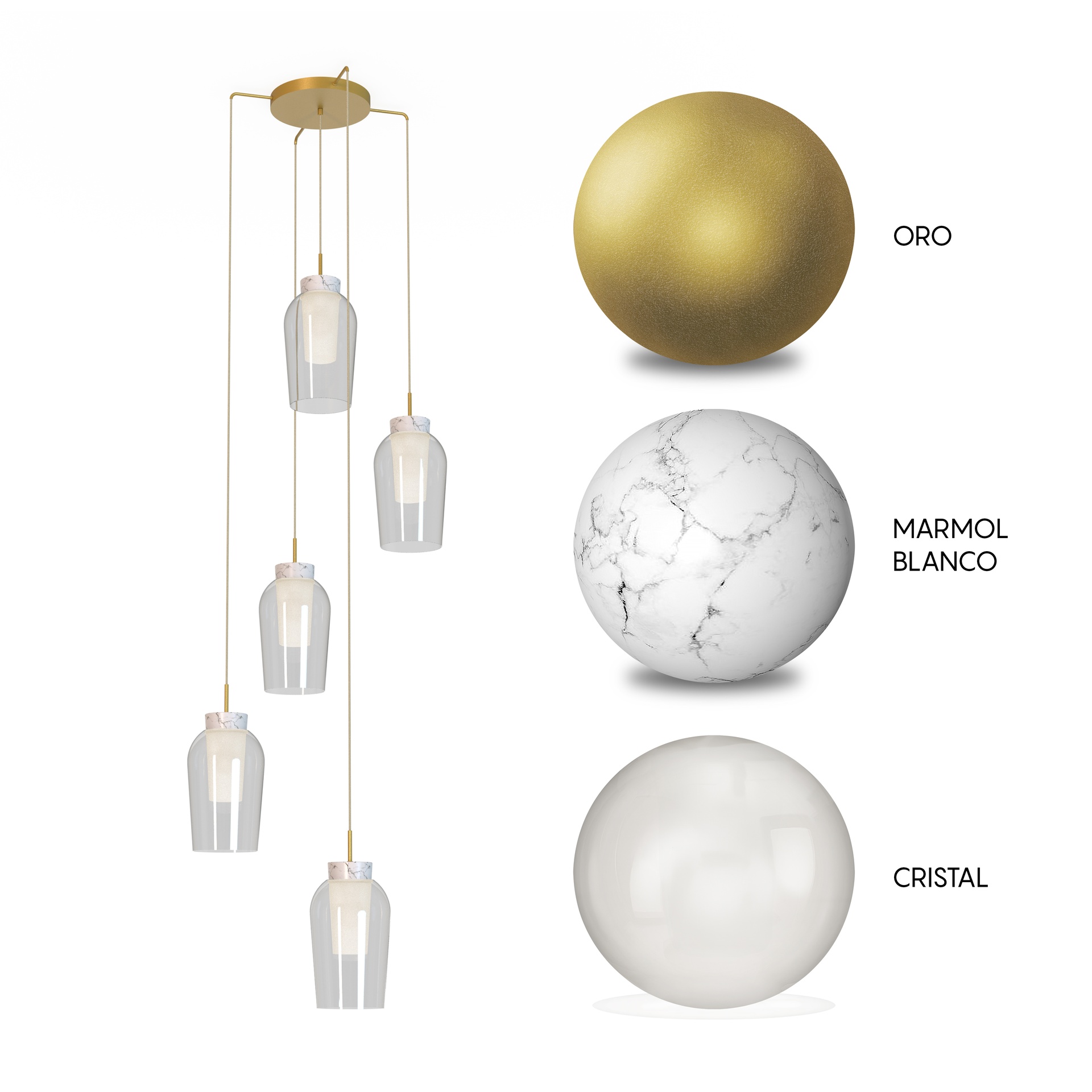 NORA GOLD * PENDANT 5L REDONDA