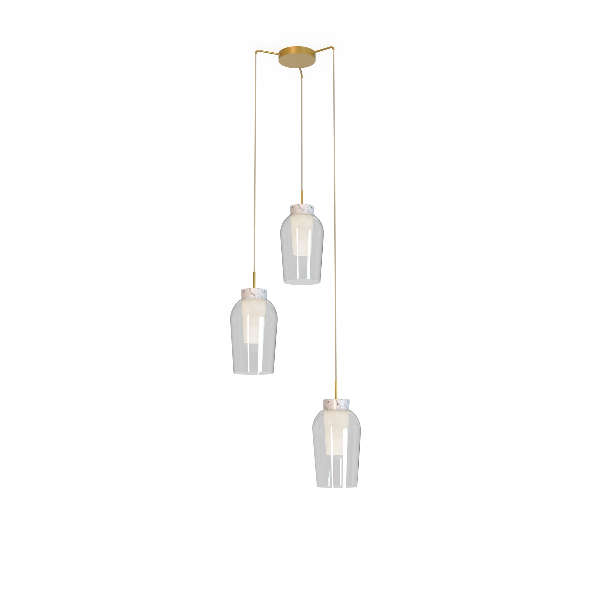 NORA GOLD * PENDANT 3L REDONDA