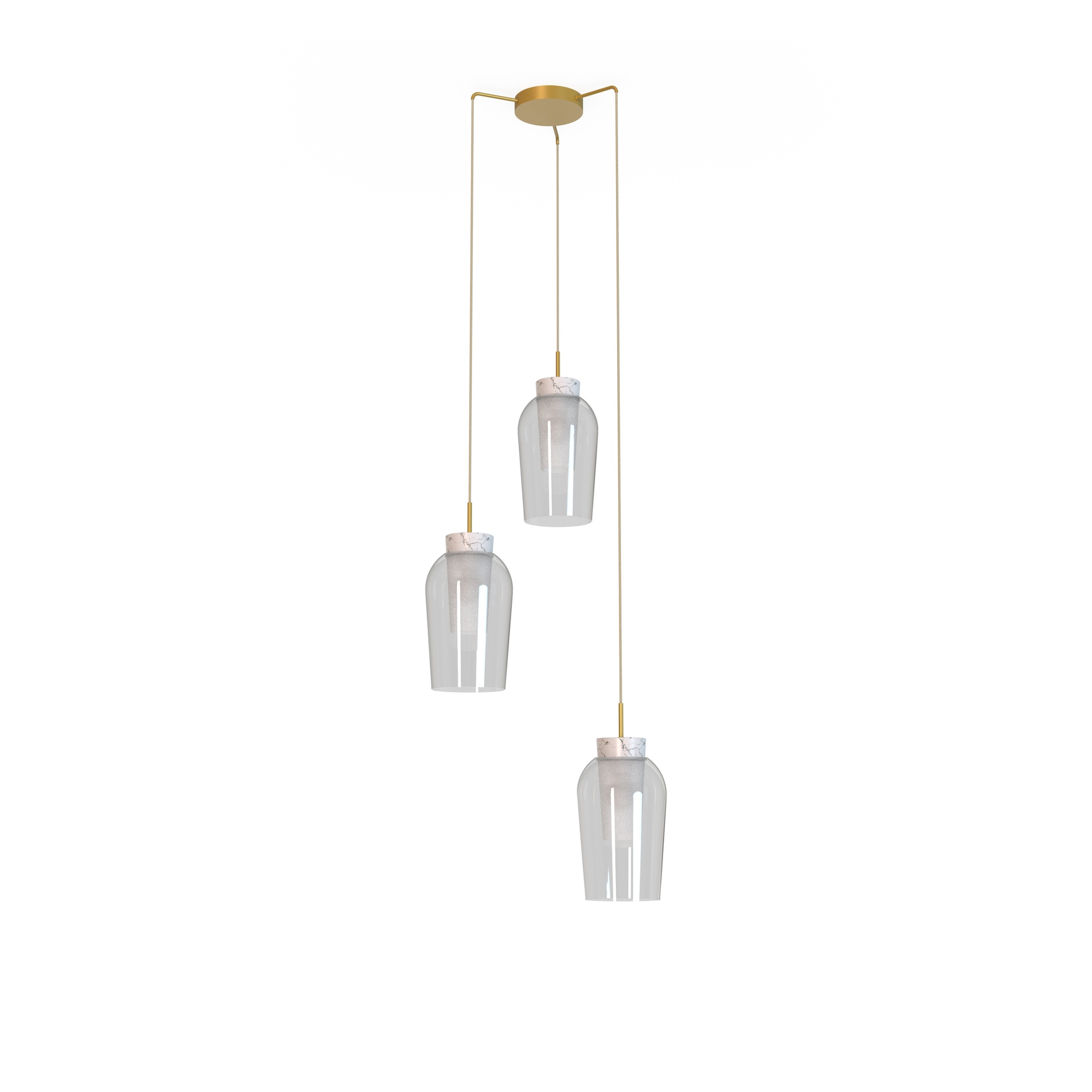 NORA GOLD * PENDANT 3L REDONDA