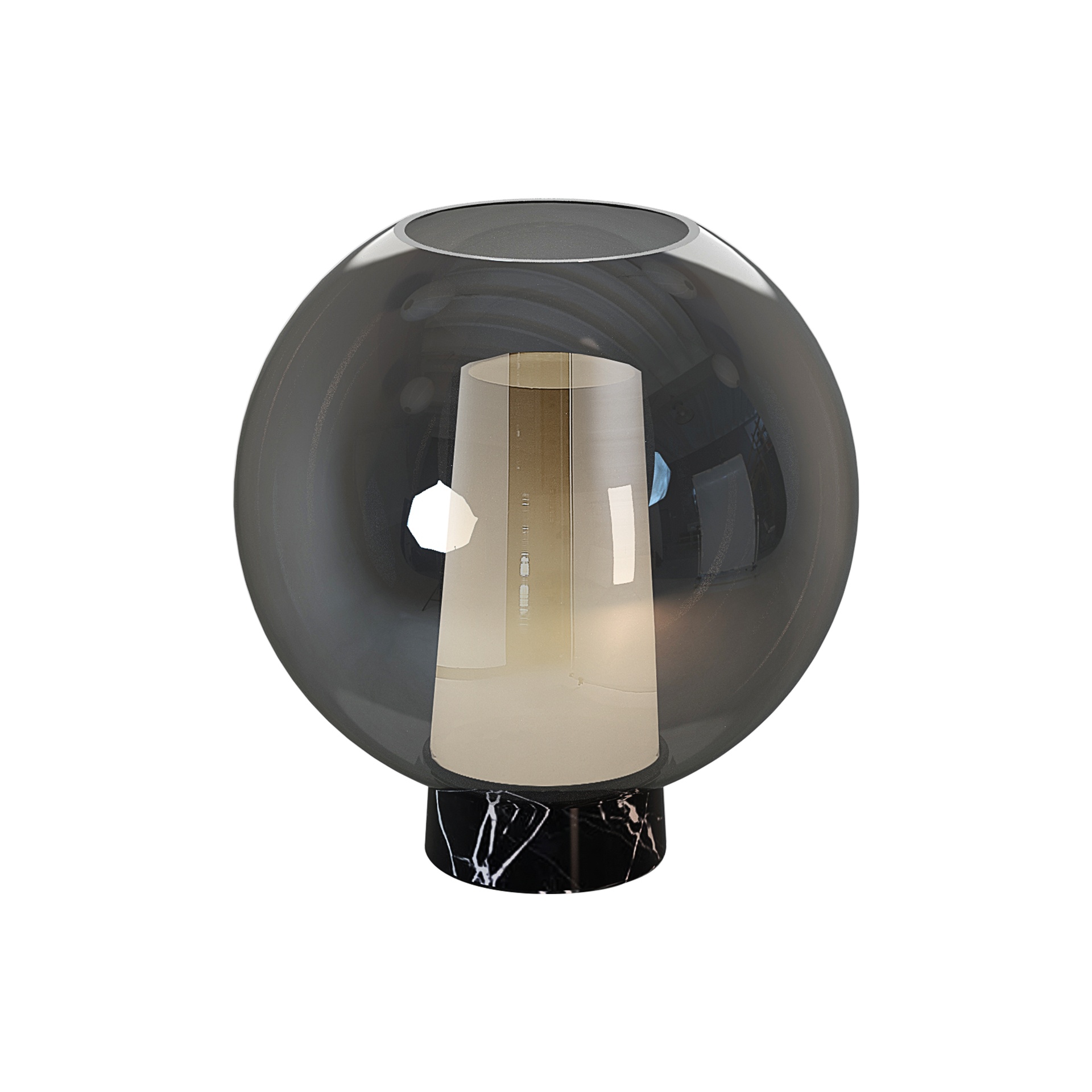 NORA BLACK * BALL TABLE LAMP 1L