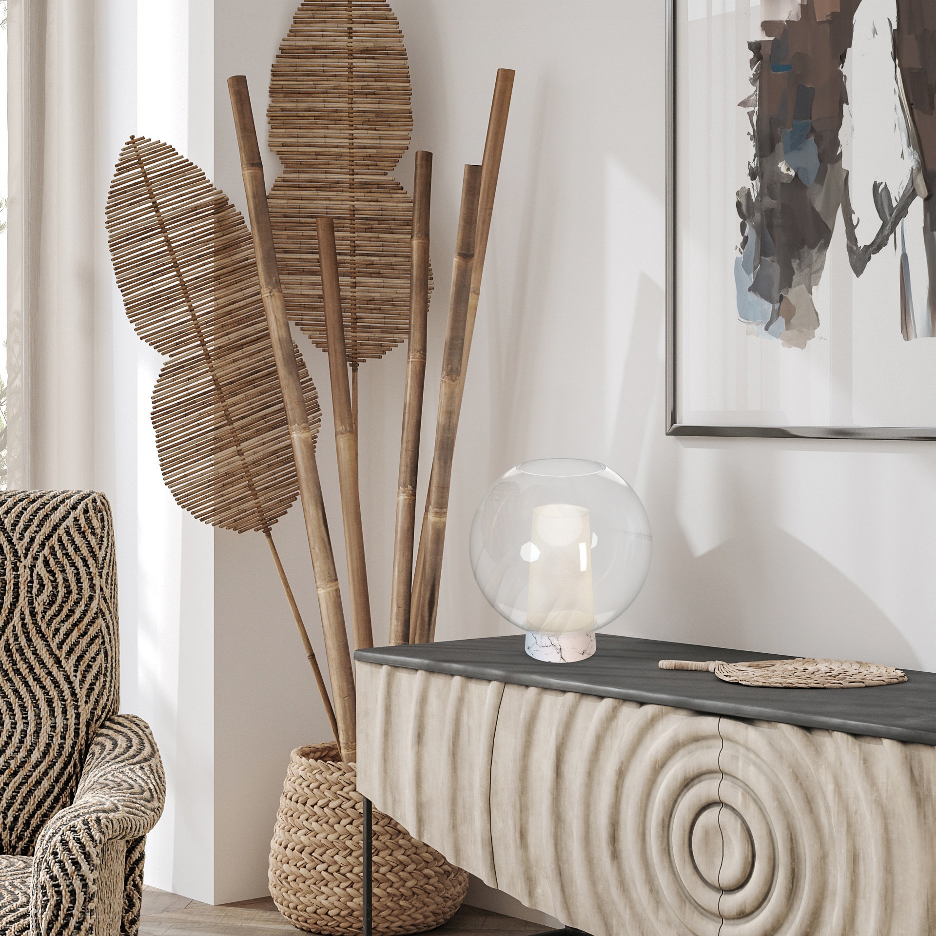 NORA GOLD * BALL TABLE LAMP 1L