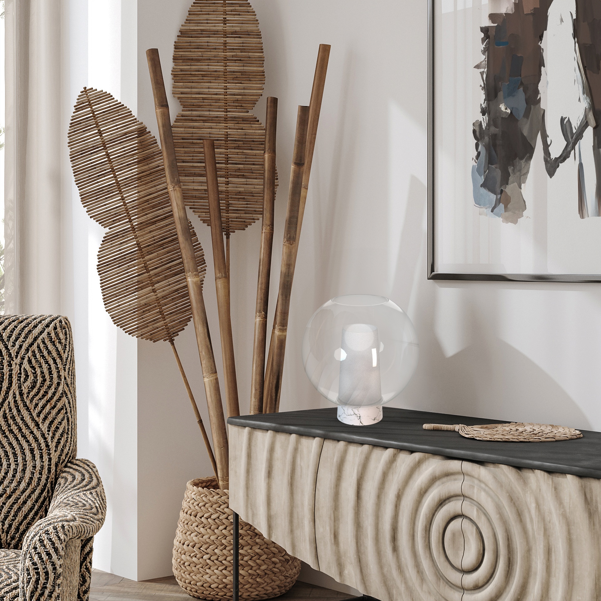 NORA GOLD * BALL TABLE LAMP 1L