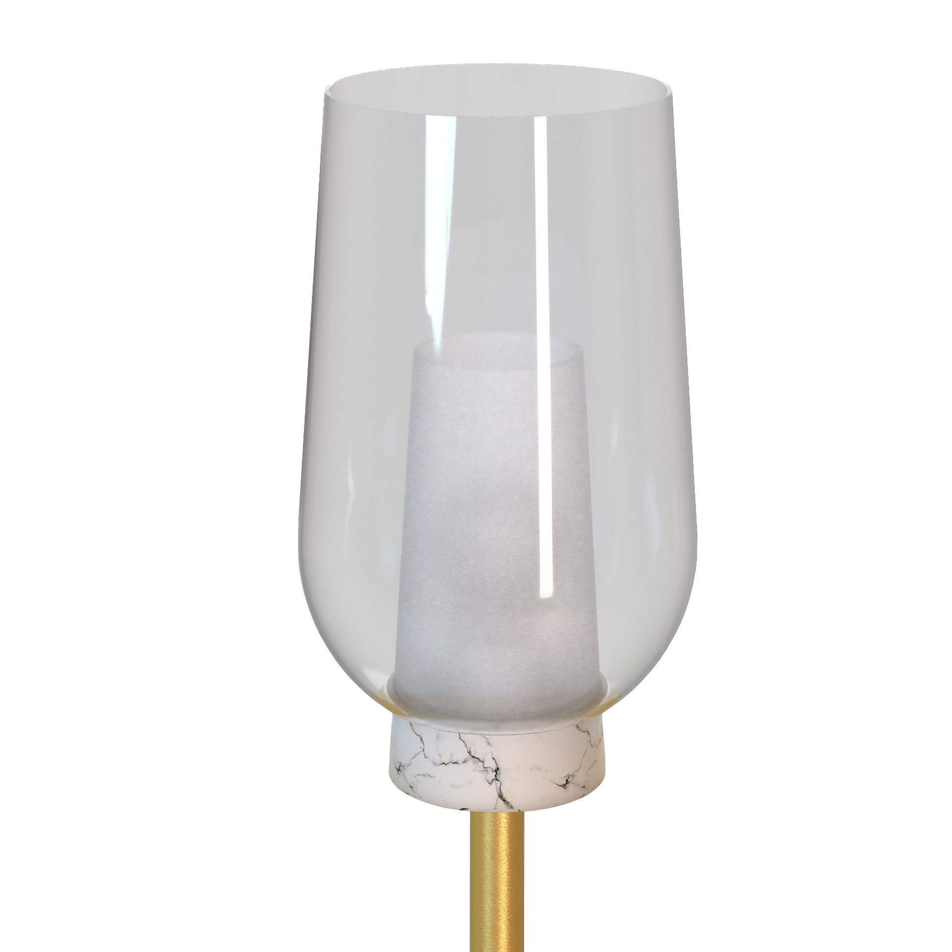 Nora · Luminarias de pie · Oro / Blanco