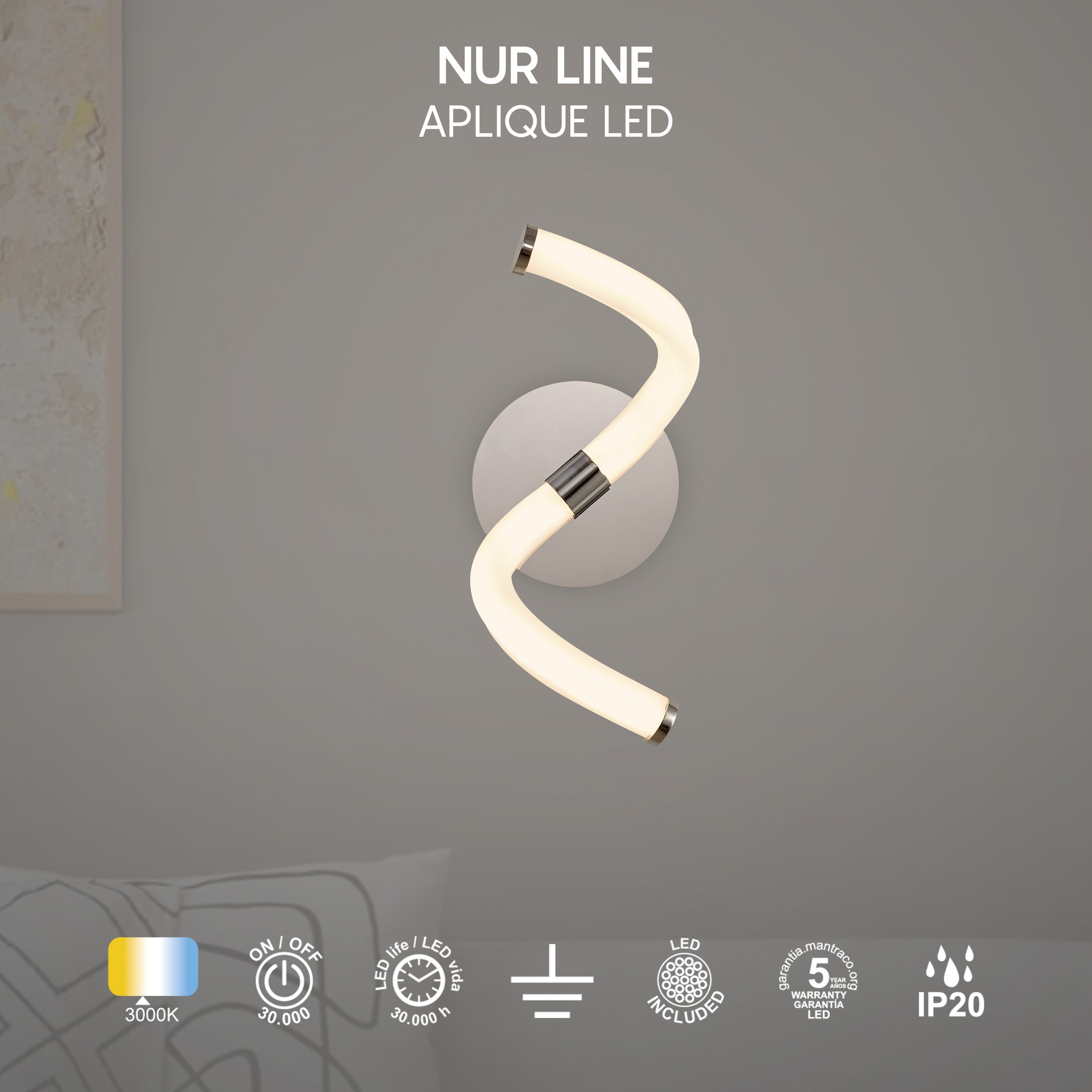 ***Ofer/Des*** Line * Wall light Led  12W