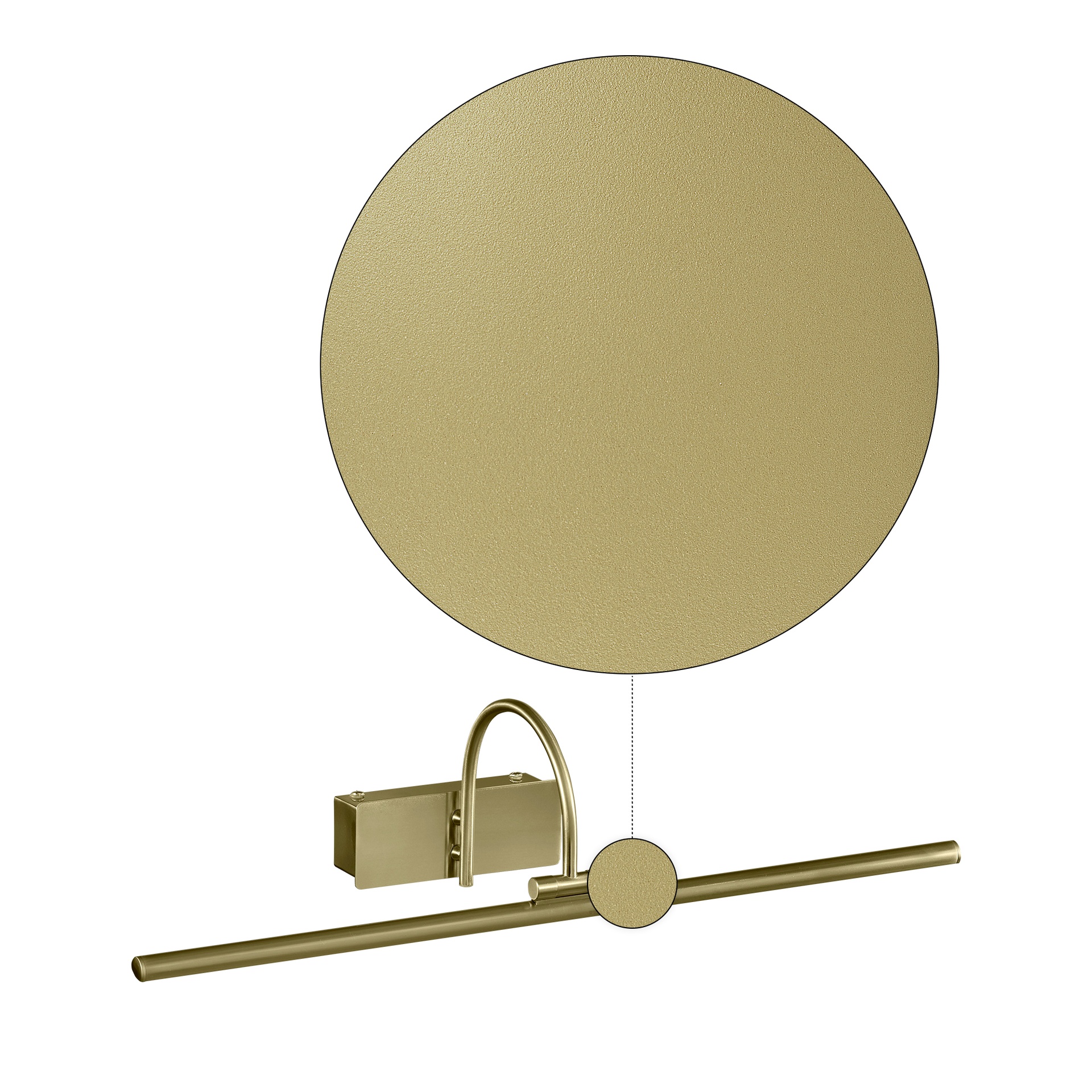 PERCURU * APPLIQUE LED 8W - 3000K  CUOIO