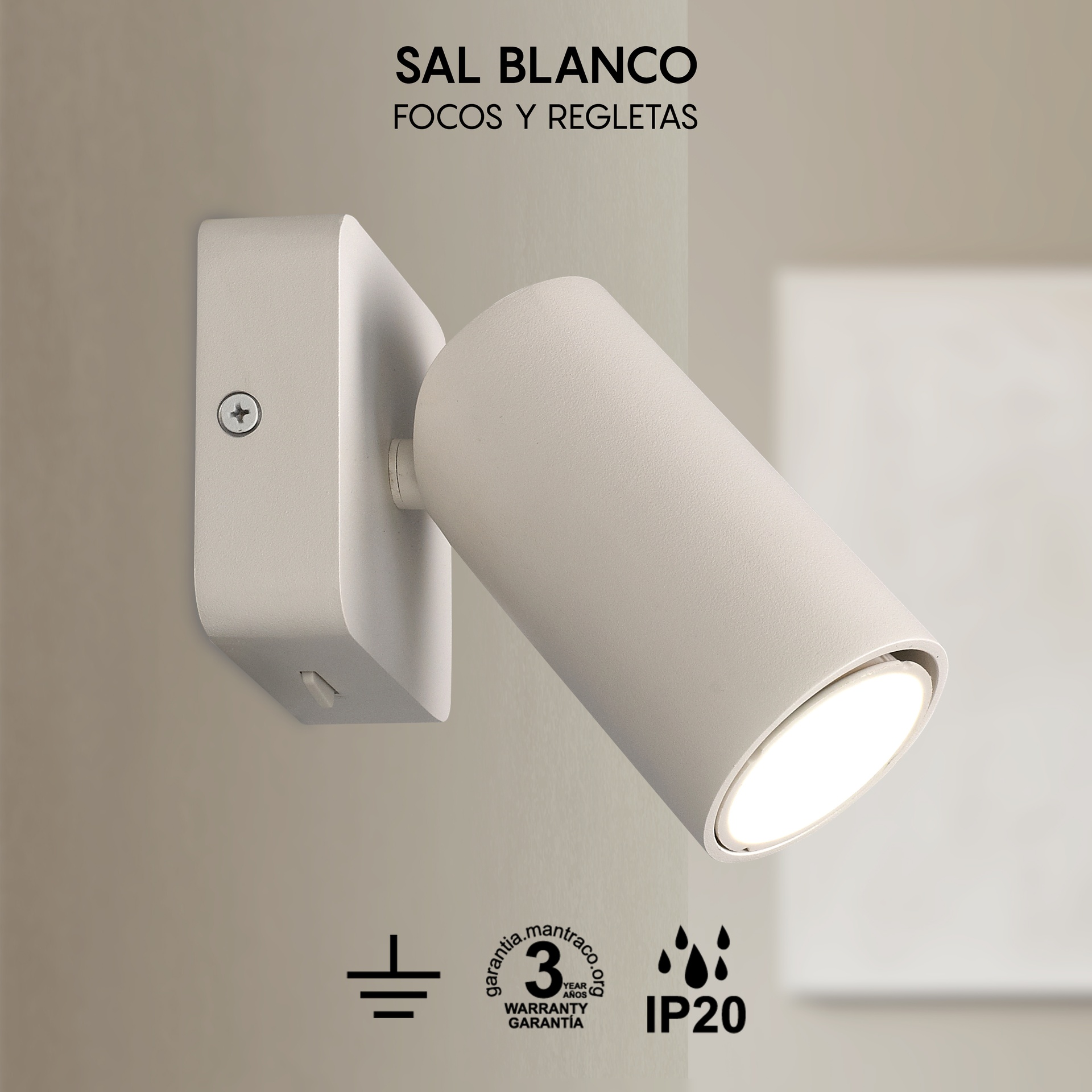 Sal · Wall lights · Matt white