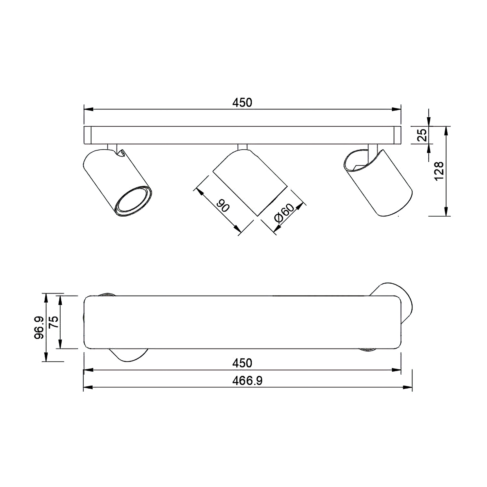 Sal · Ceiling lights · Matt black