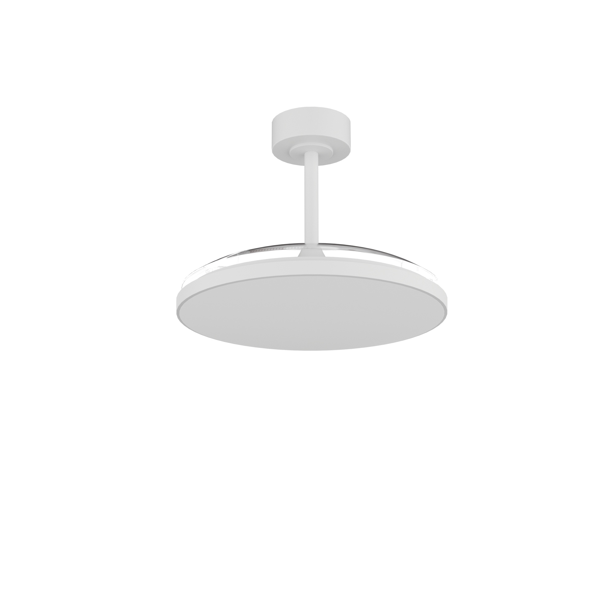 Slim Fan · Ceiling fan with retractable blades and light · Black