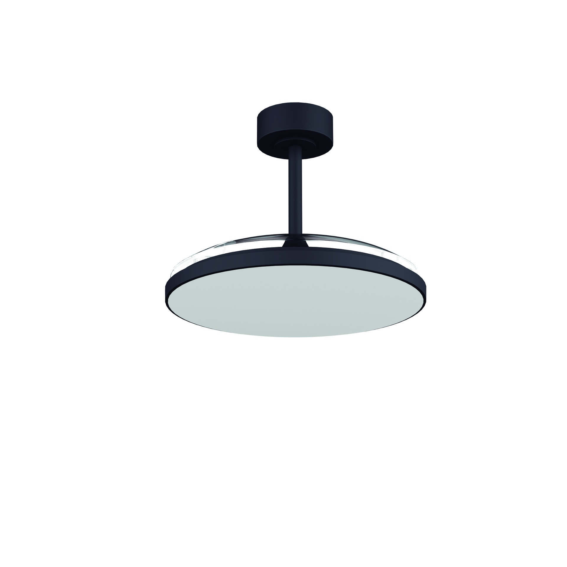SLIM FAN  * PLAFONIERA / VENTILATORE - NERO 