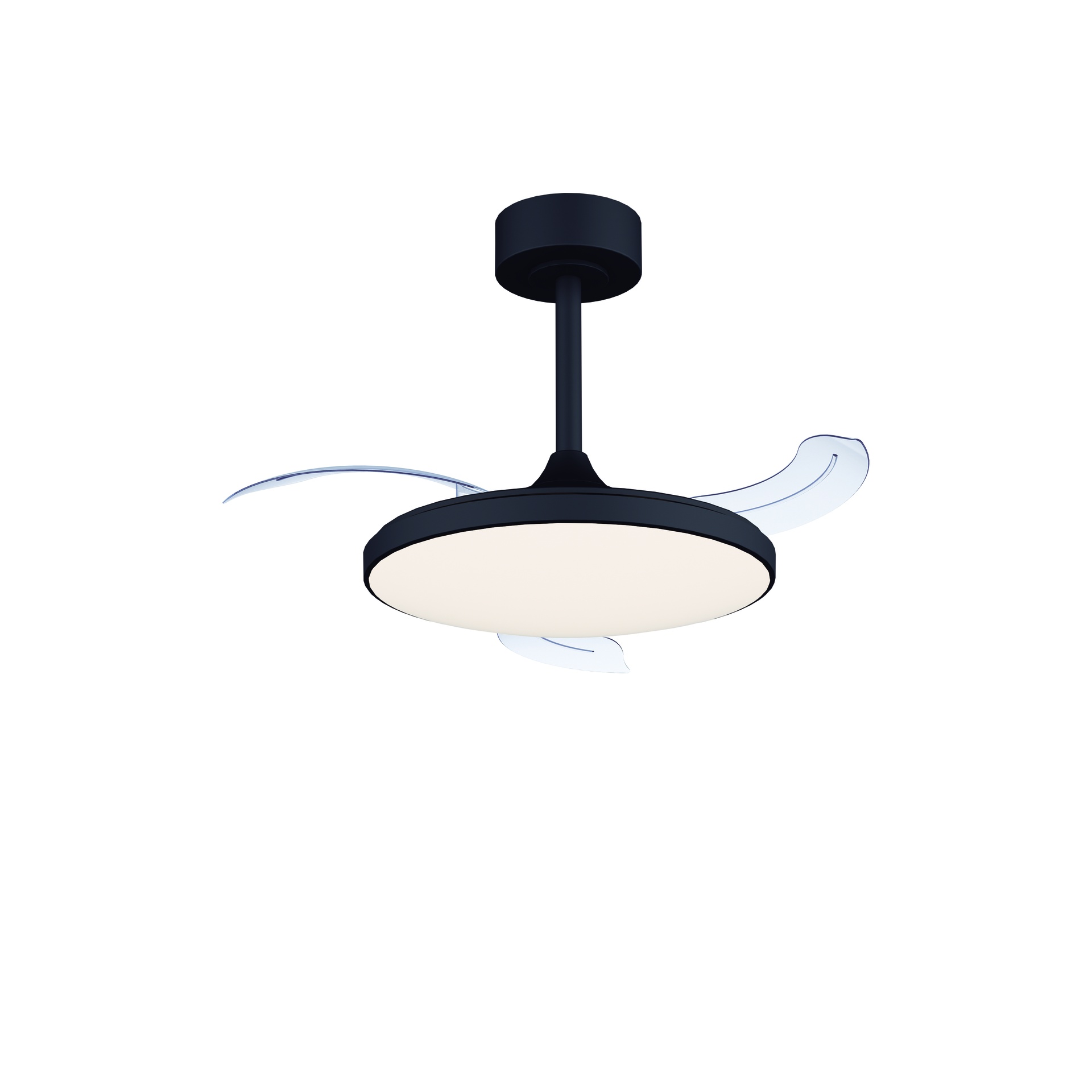 Slim Fan Mini · Ventilador de aspas desplegables con luz · Black