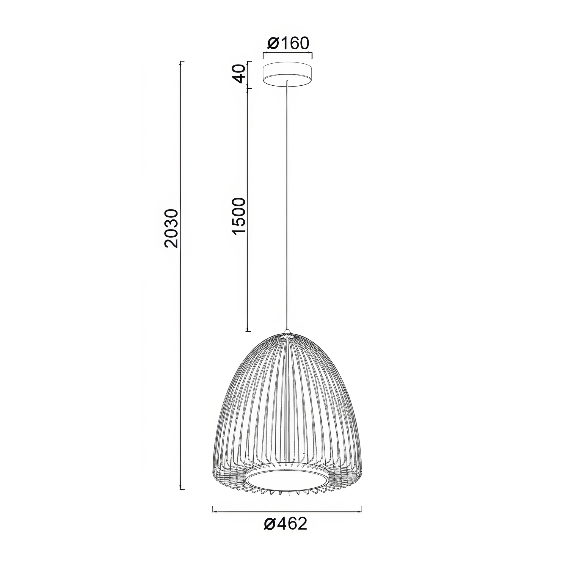 SMART*SOSPESO LED 43W 3000K