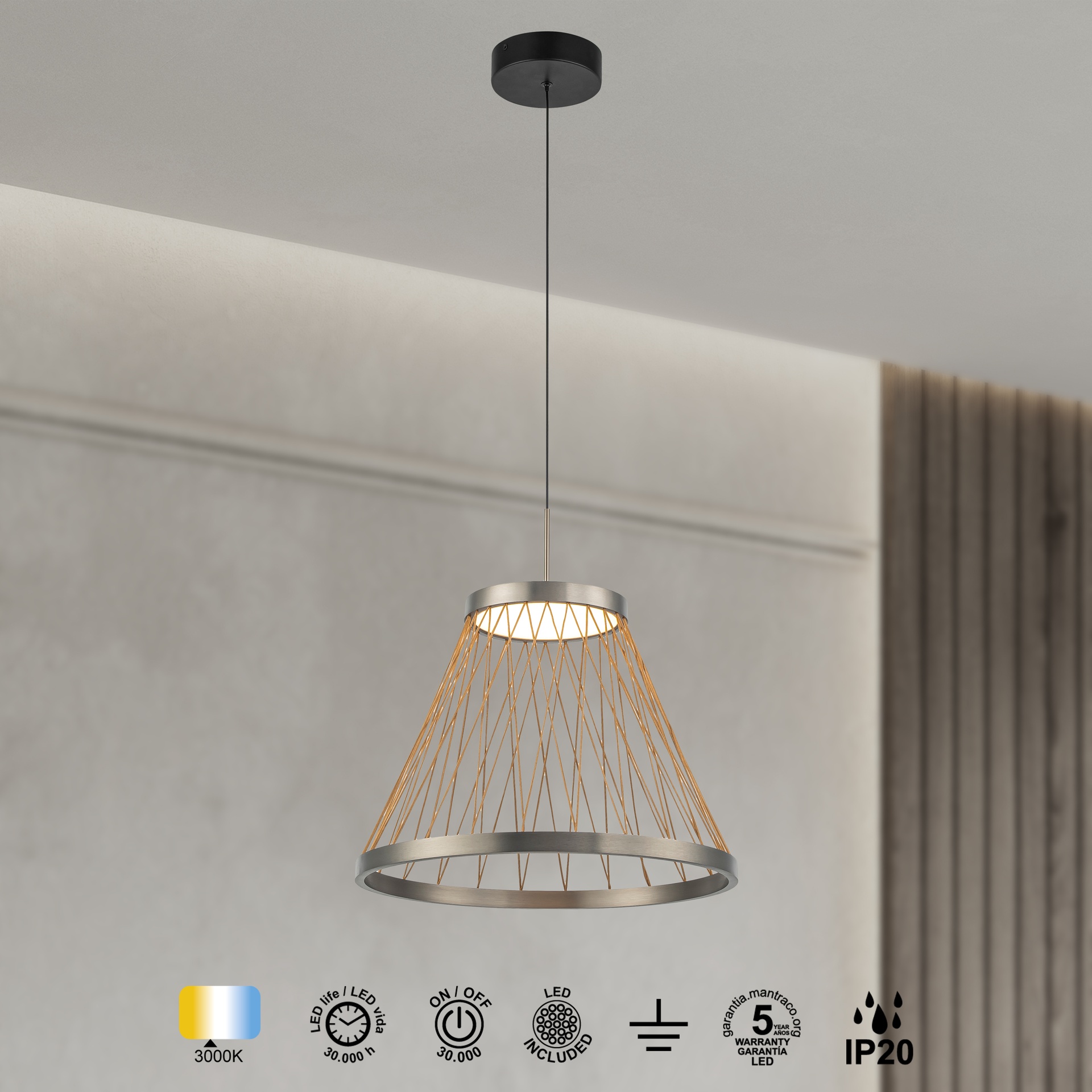 SPIDER*LED PENDANT 20W 3000K