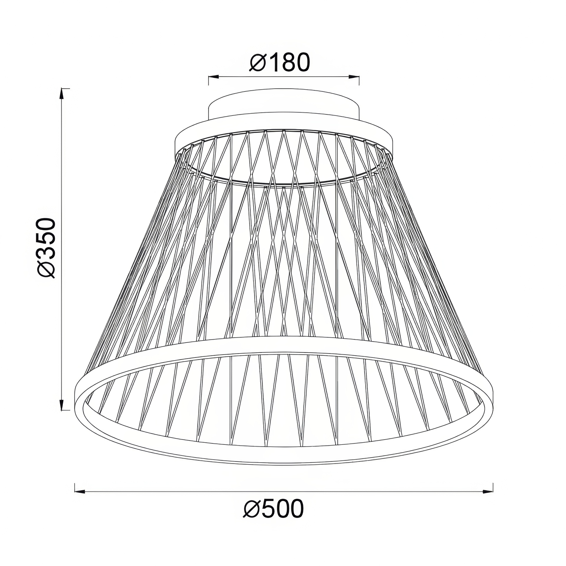 SPIDER*Plafoniera LED 43W 3000K