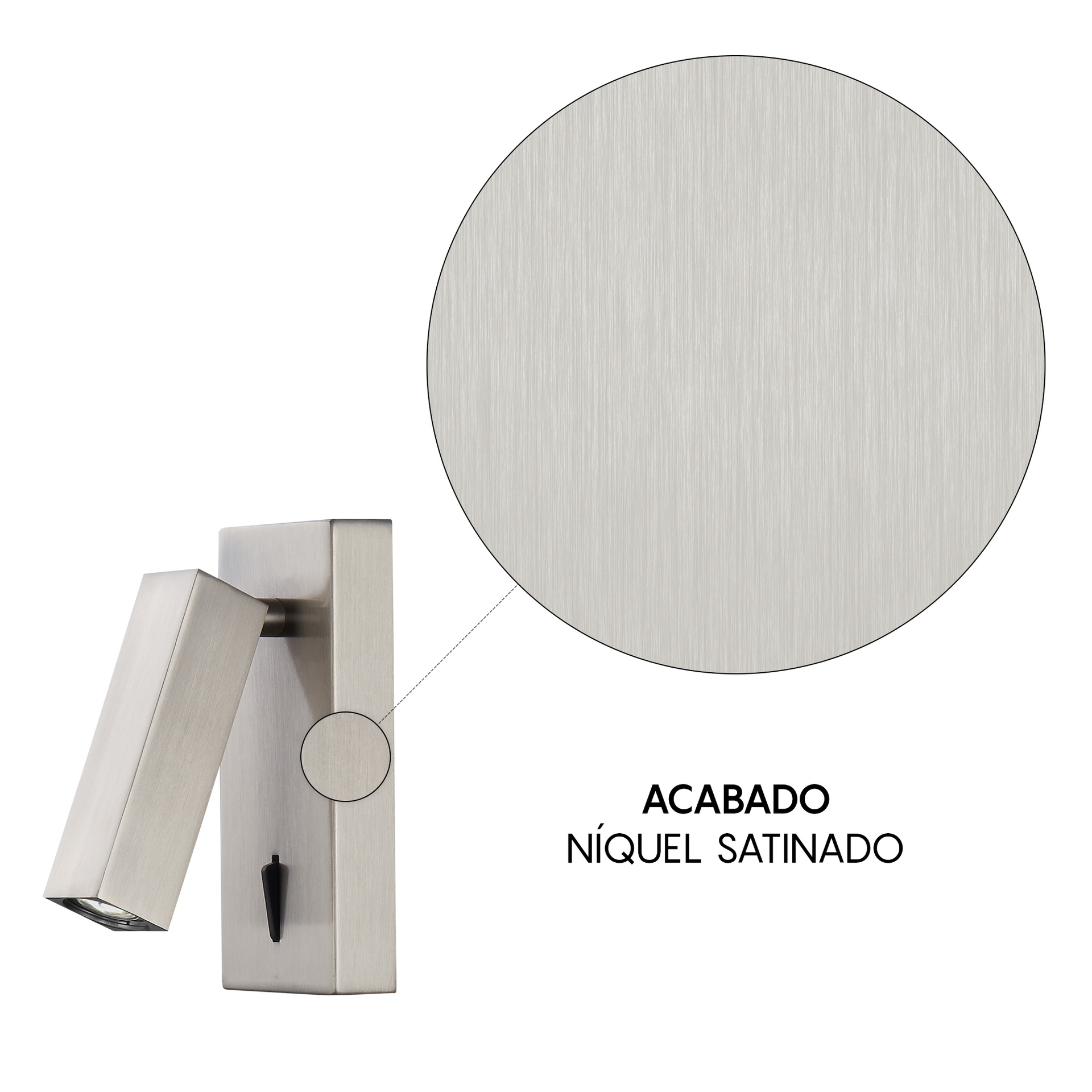 Tarifa · Luminarias de pared · Níquel Satinado