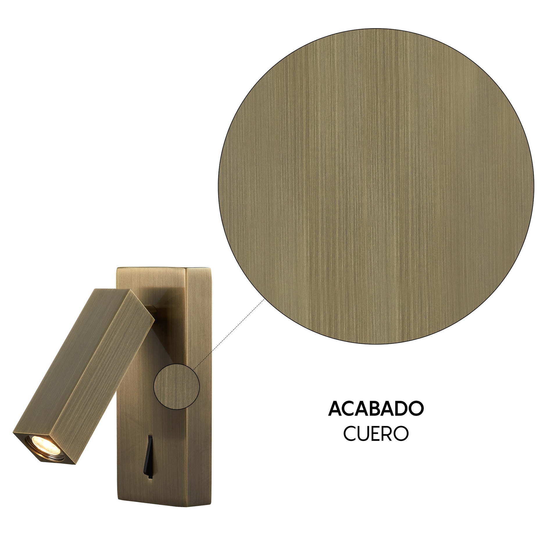 TARIFA * APPLIQUE CUOIO LETTORE LED 3W 3000K