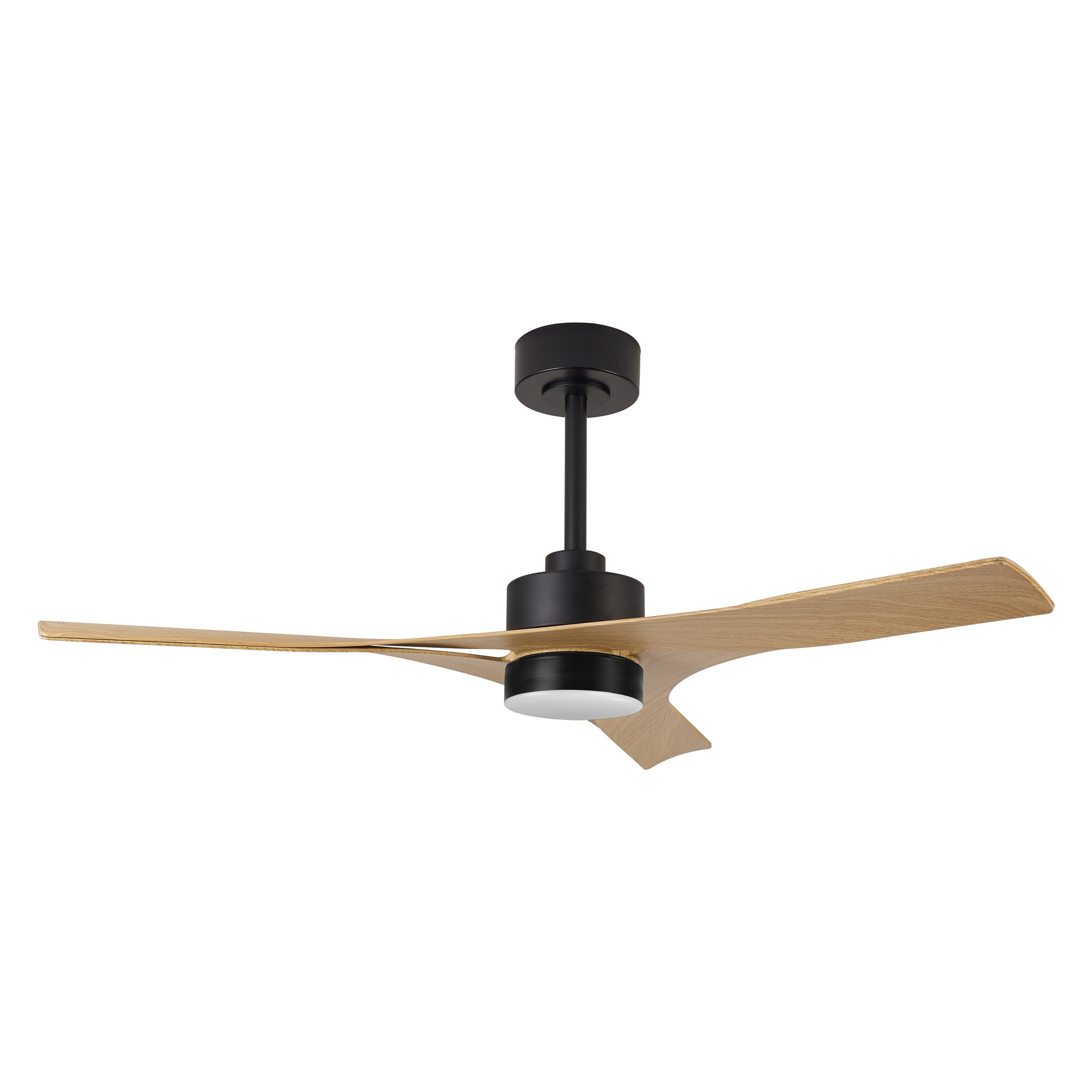 Thai · Ventilateur de plafond avec éclairage · Noir / Bois