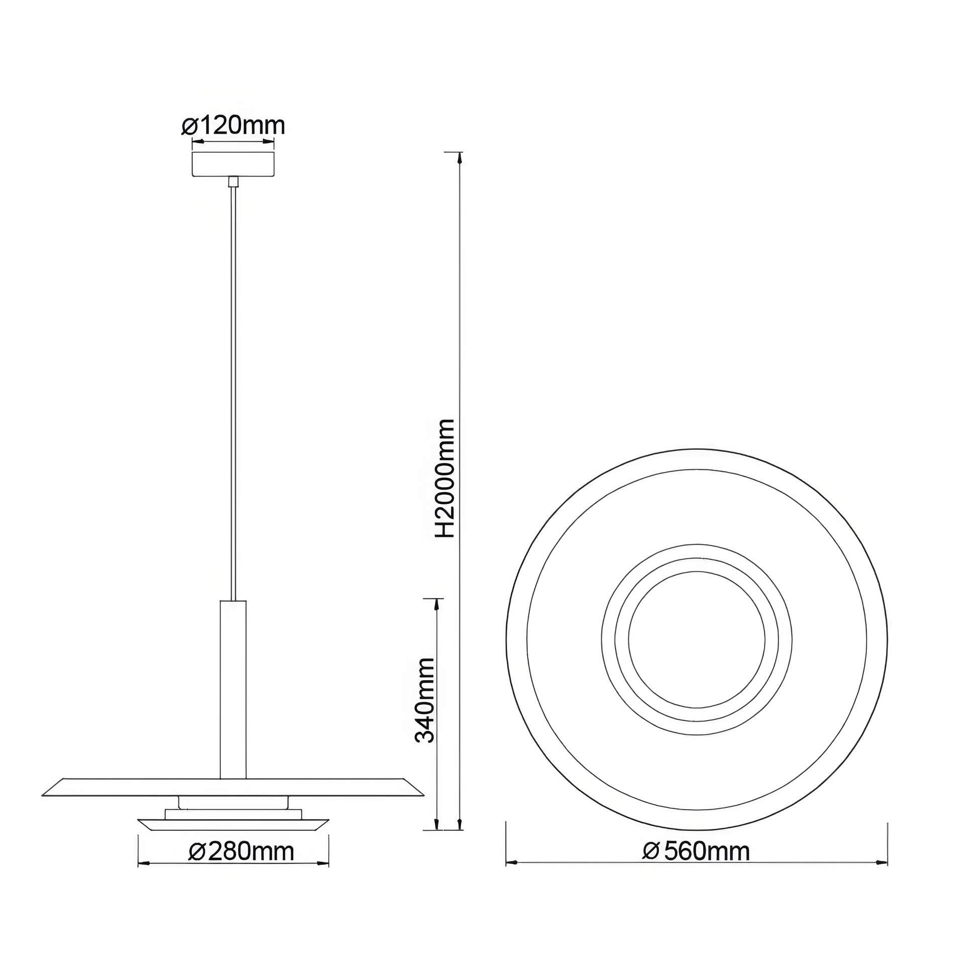 Tina · Luminaires de plafond · Blanc mat
