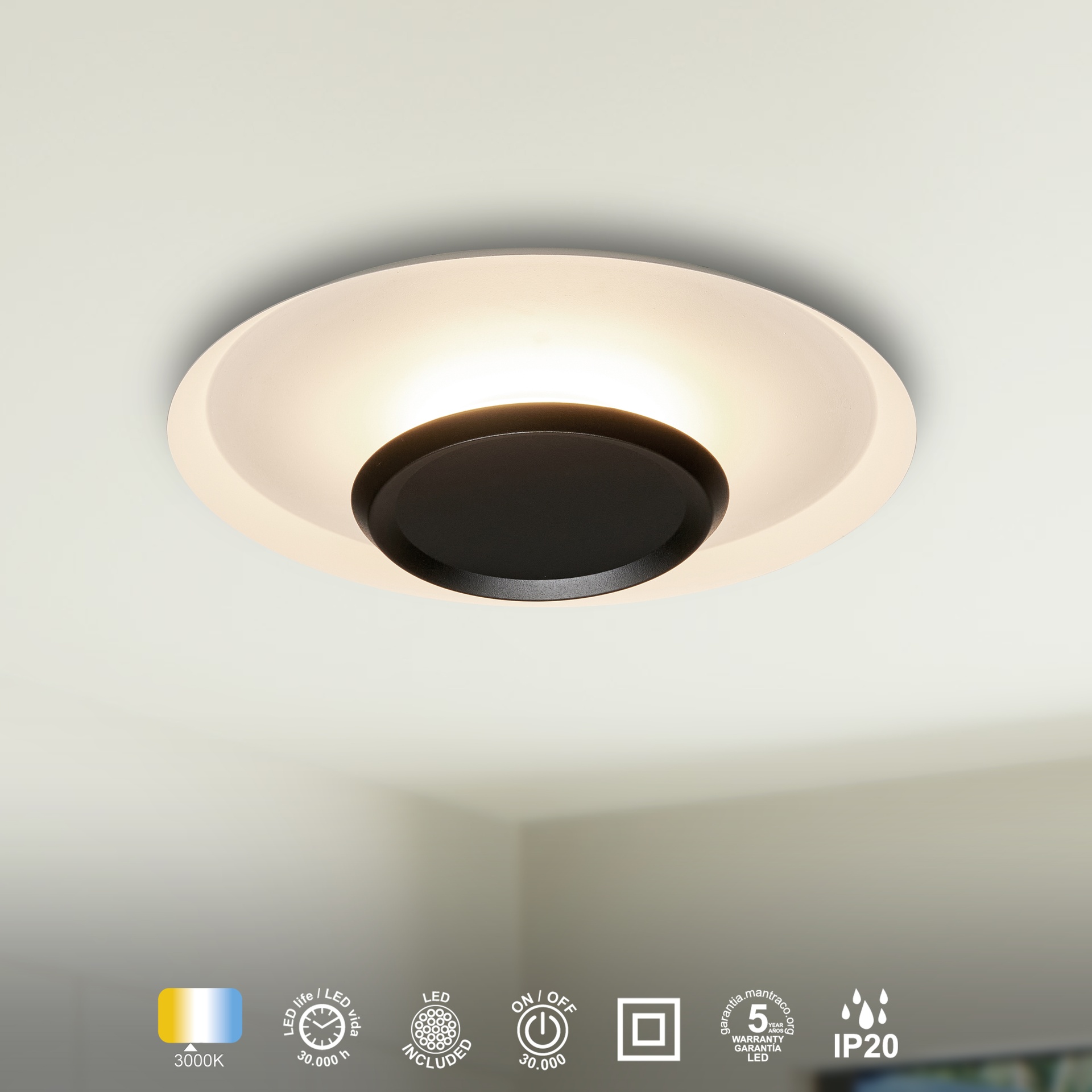 ***DES*** TINA* LED CEILING 24W 3000K