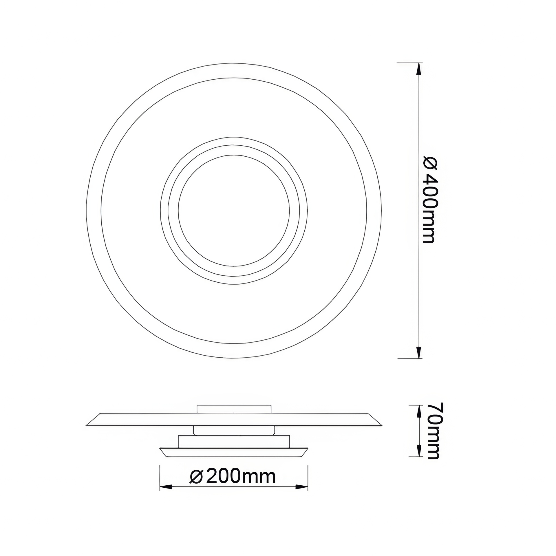 ***DES*** TINA*Plafoniera LED 18W 3000K