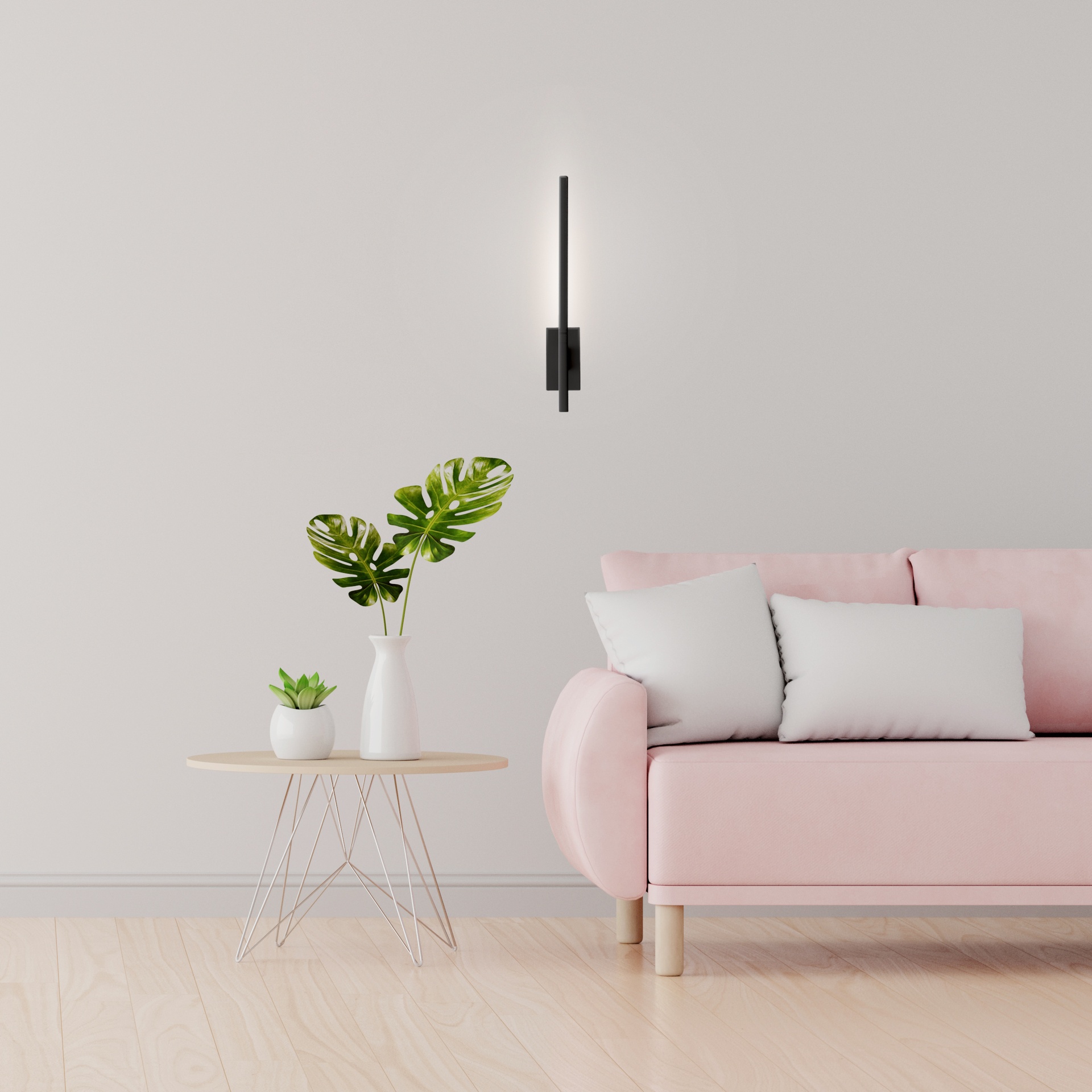 TORCH * APPLIQUE NERO OPACO LED 6W 3000K