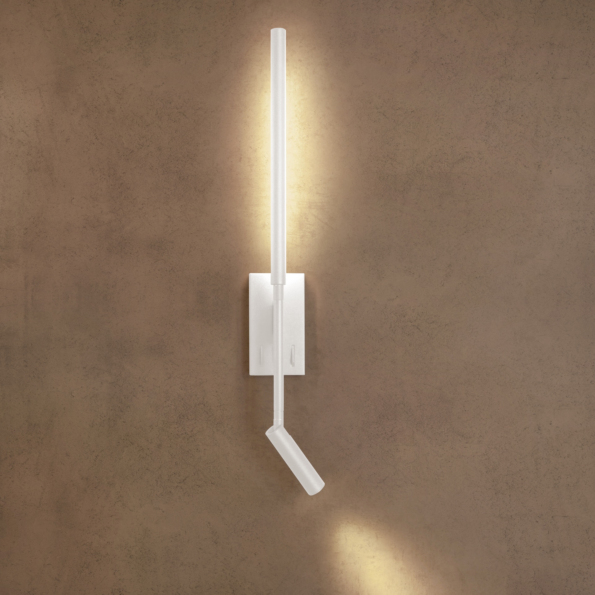 TORCH * APPLIQUE BIANCO LETTORE LED 3W+6W 3000K