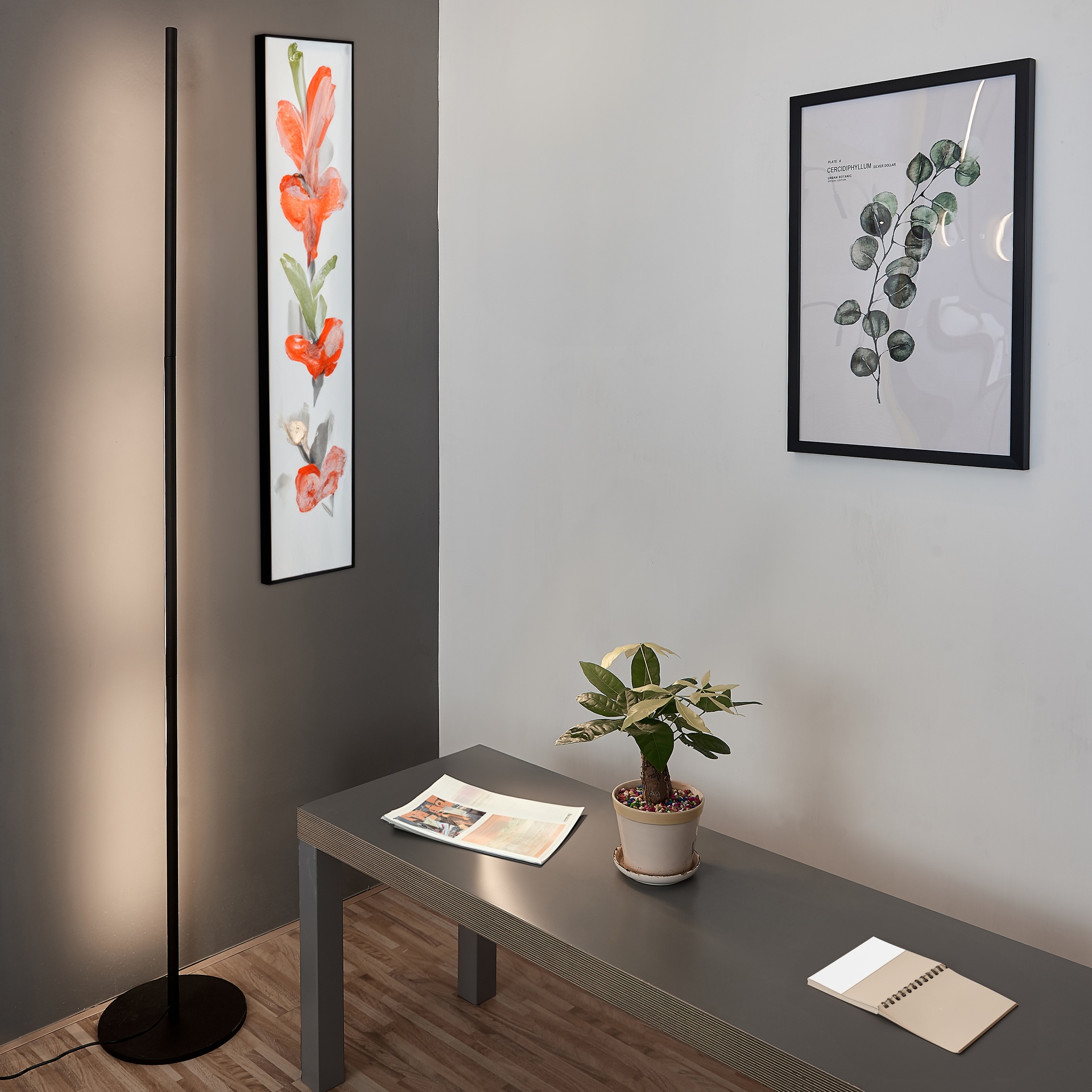 TORCH * LED FLOOR LAMP 25W BLACK