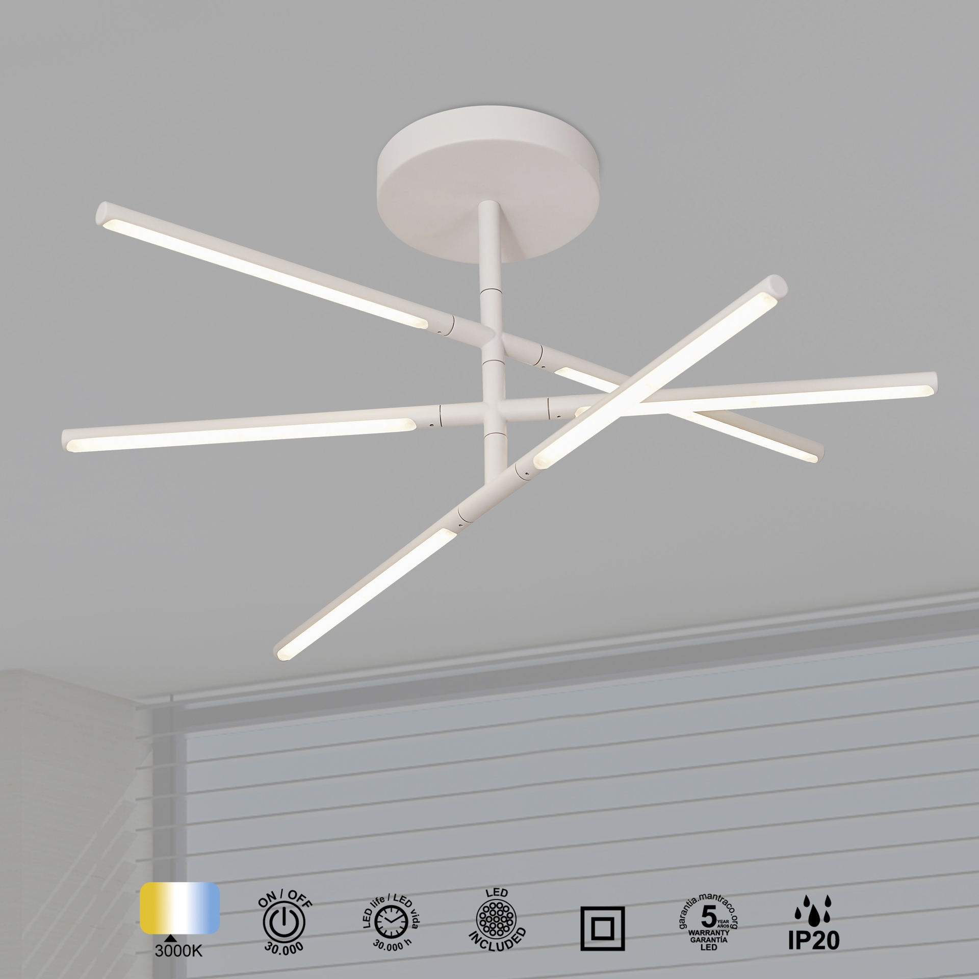 ***OFER/DES*** TORCH * PLAFÓN BLANCO LED 36W 3000K