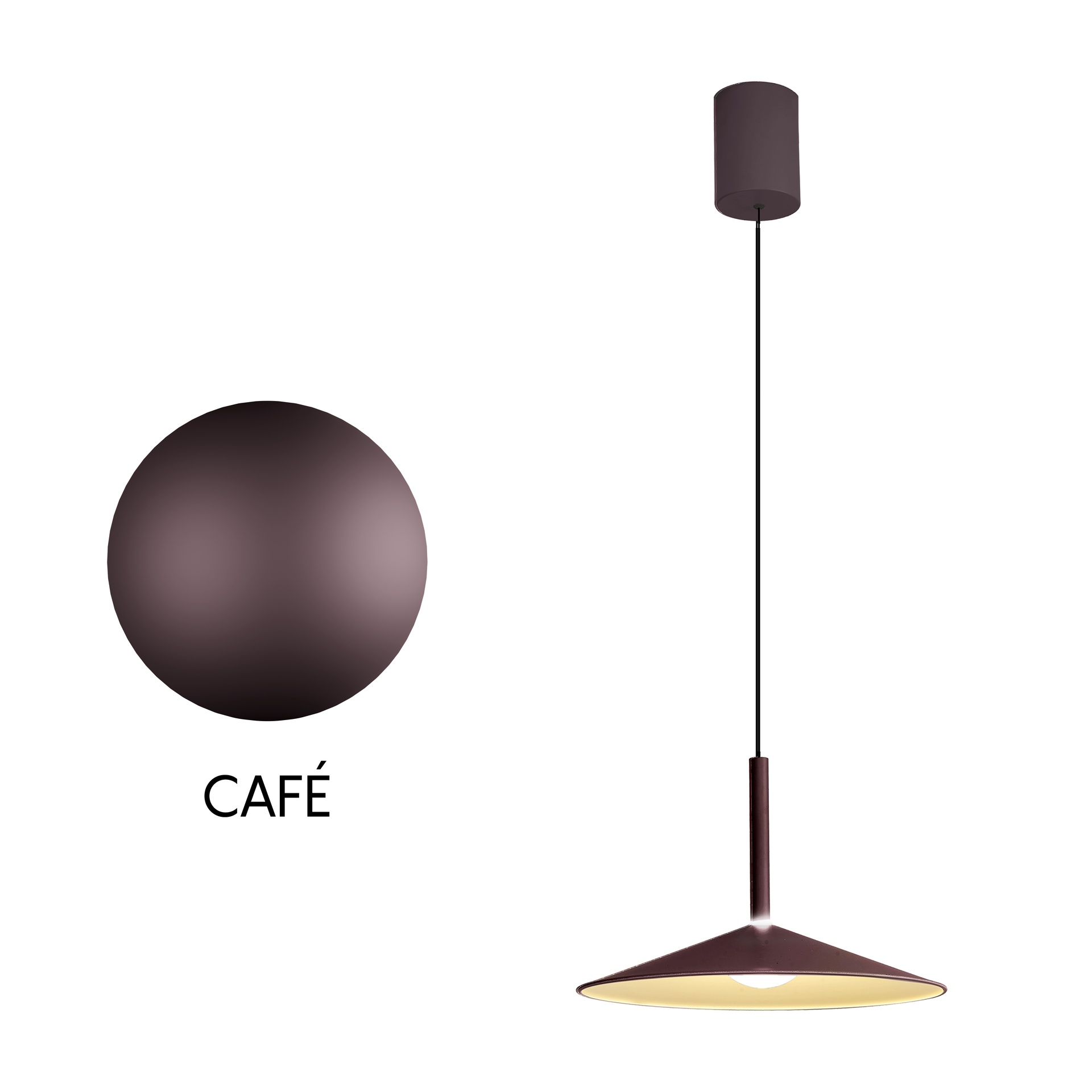 Calice · Lampade da soffitto · Marrone caffè