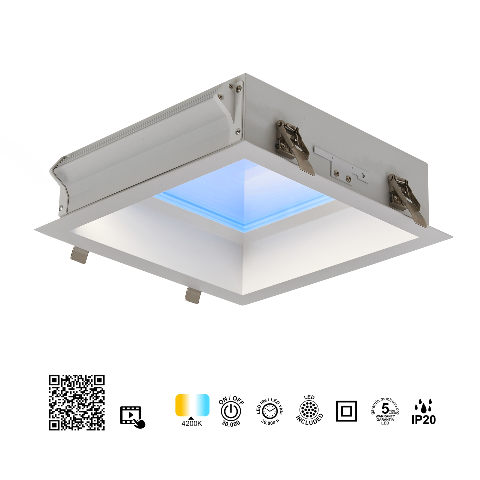 BLUE SKY * RECCESSED LED CEILING 30 x 30