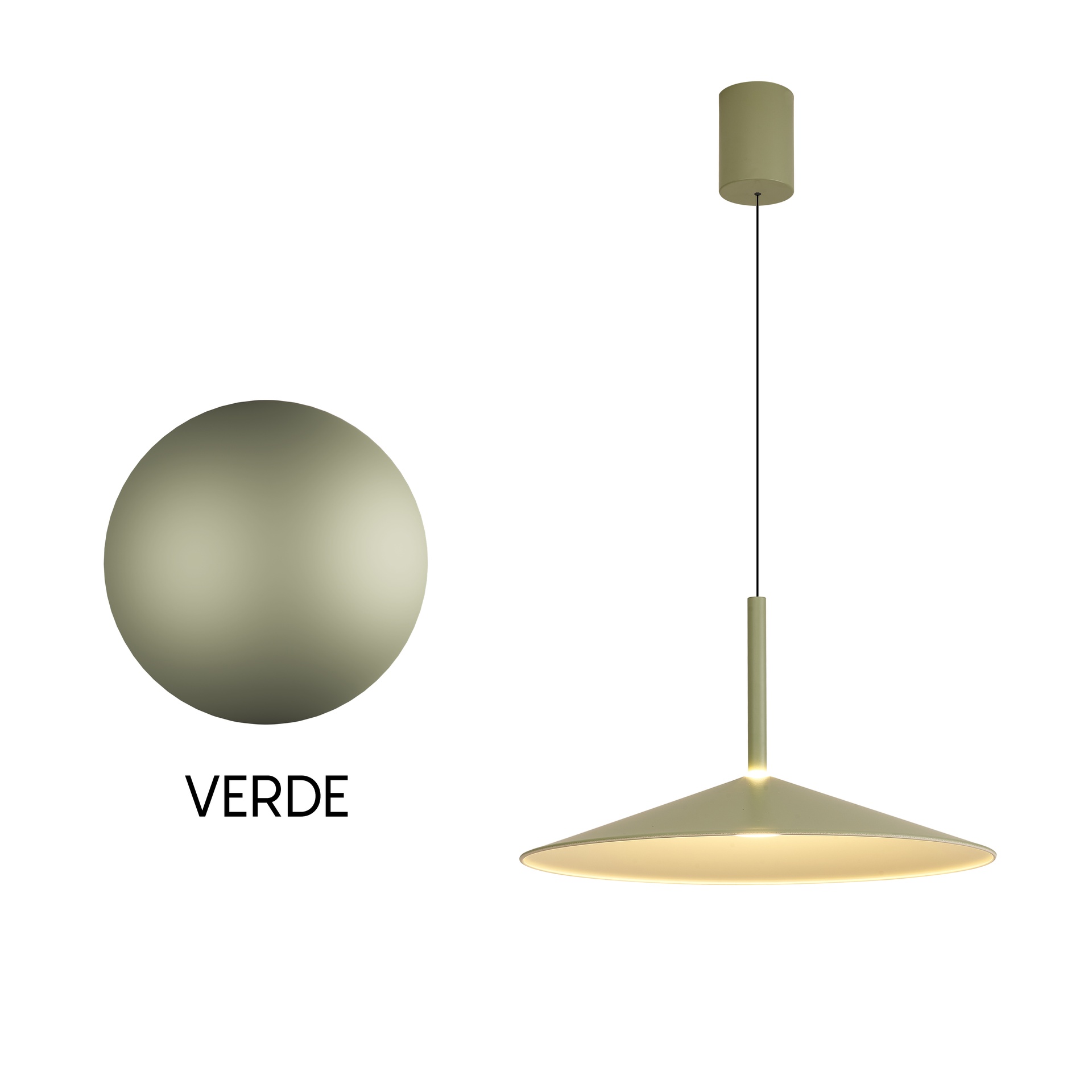 CALICE * COLGANTE GRANDE LED 1L - VERDE