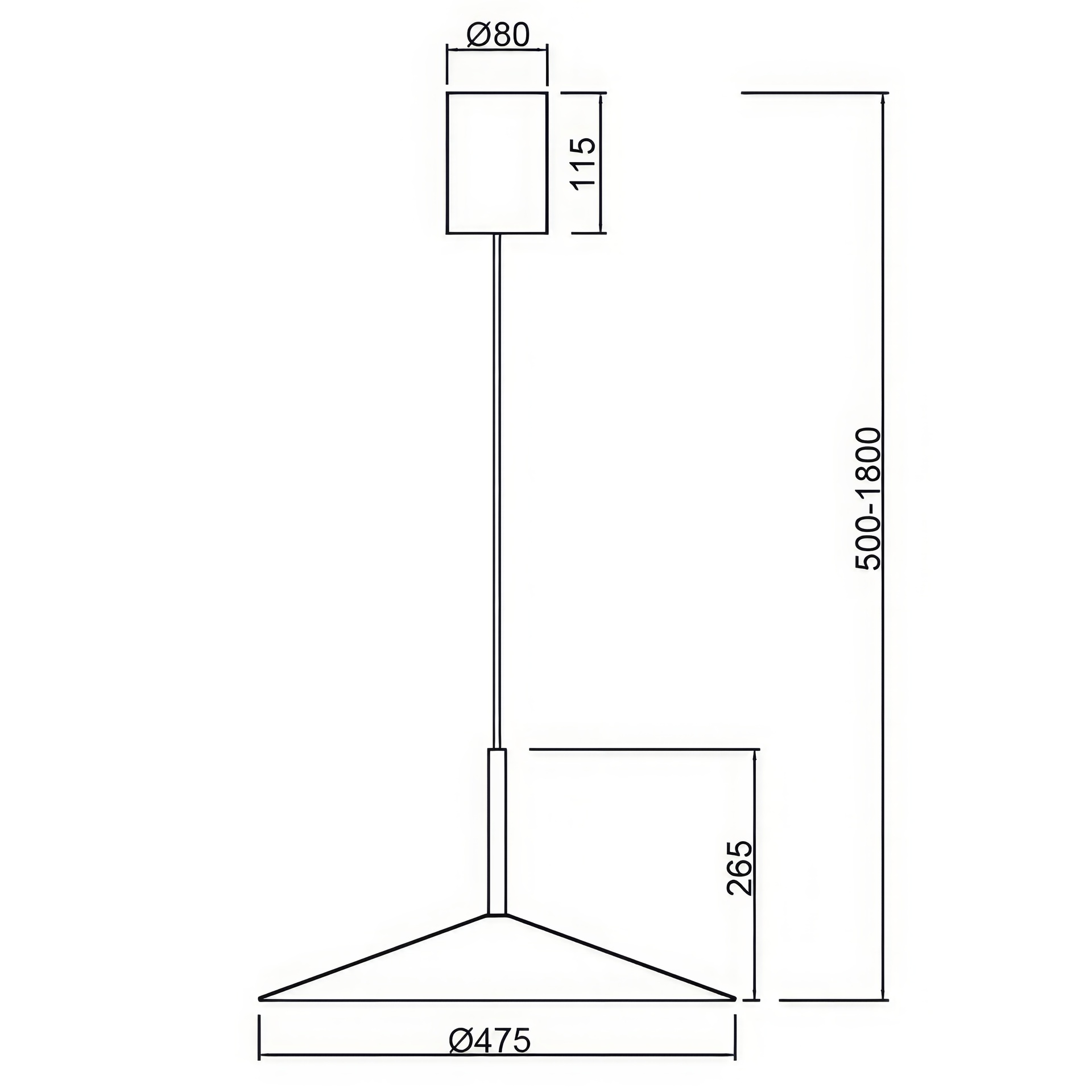 CALICE * COLGANTE GRANDE LED 1L - VERDE