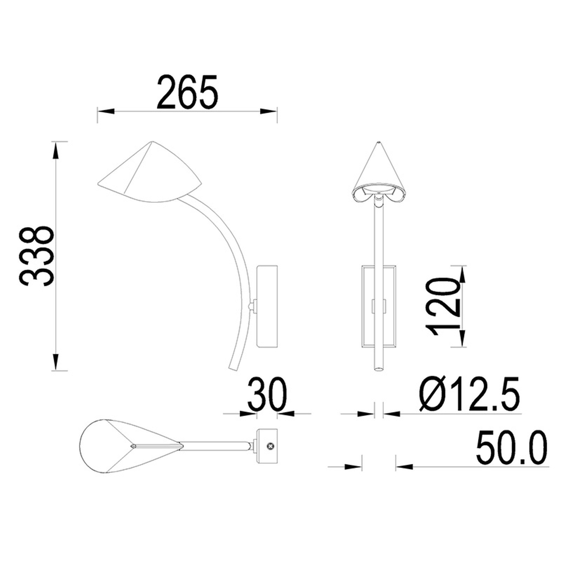 ***OFER/DES*** CAPUCCINA * APPLIQUE LED 7W