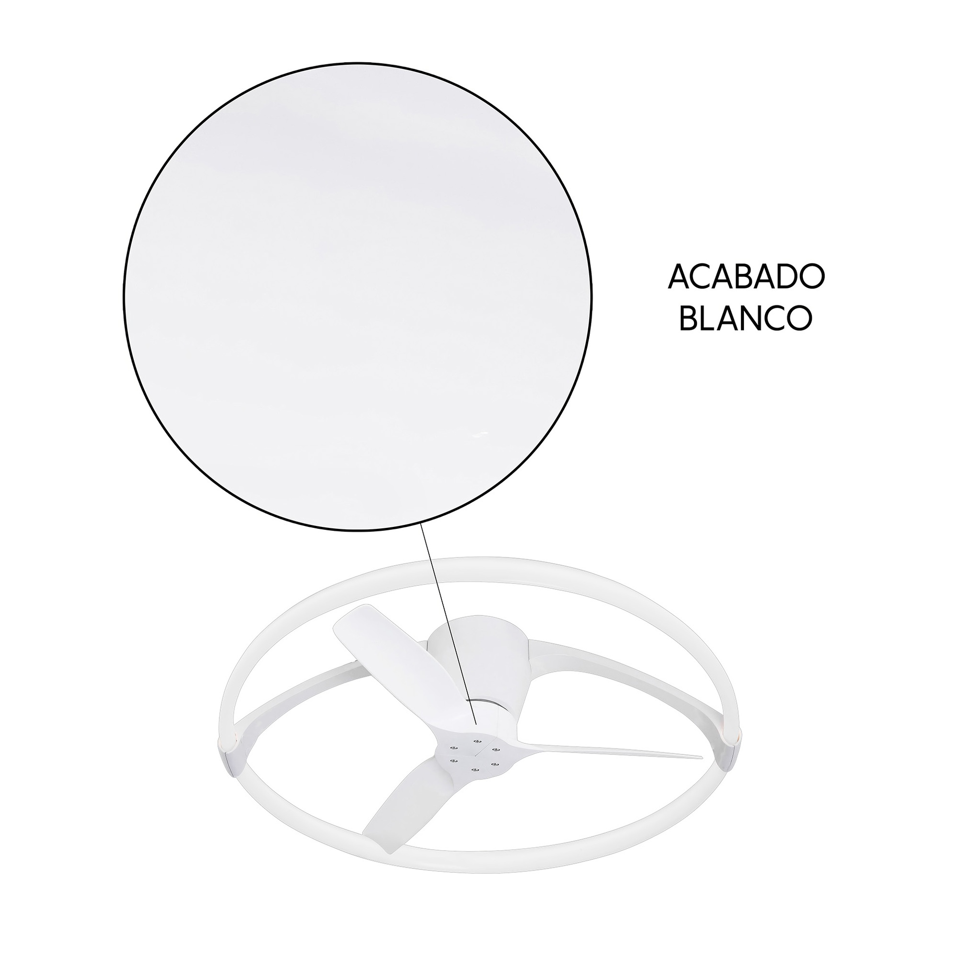 NEPAL MINI * LED FAN CEILING WHITE WITH REMOTE CONTROL