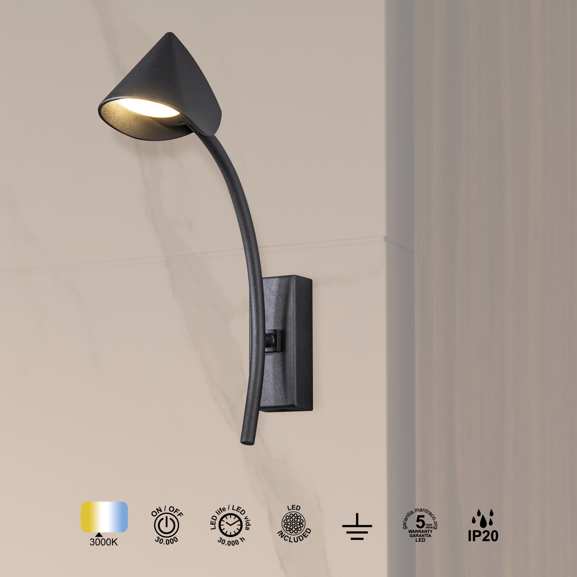 CAPUCCINA * APPLIQUE LED 7W