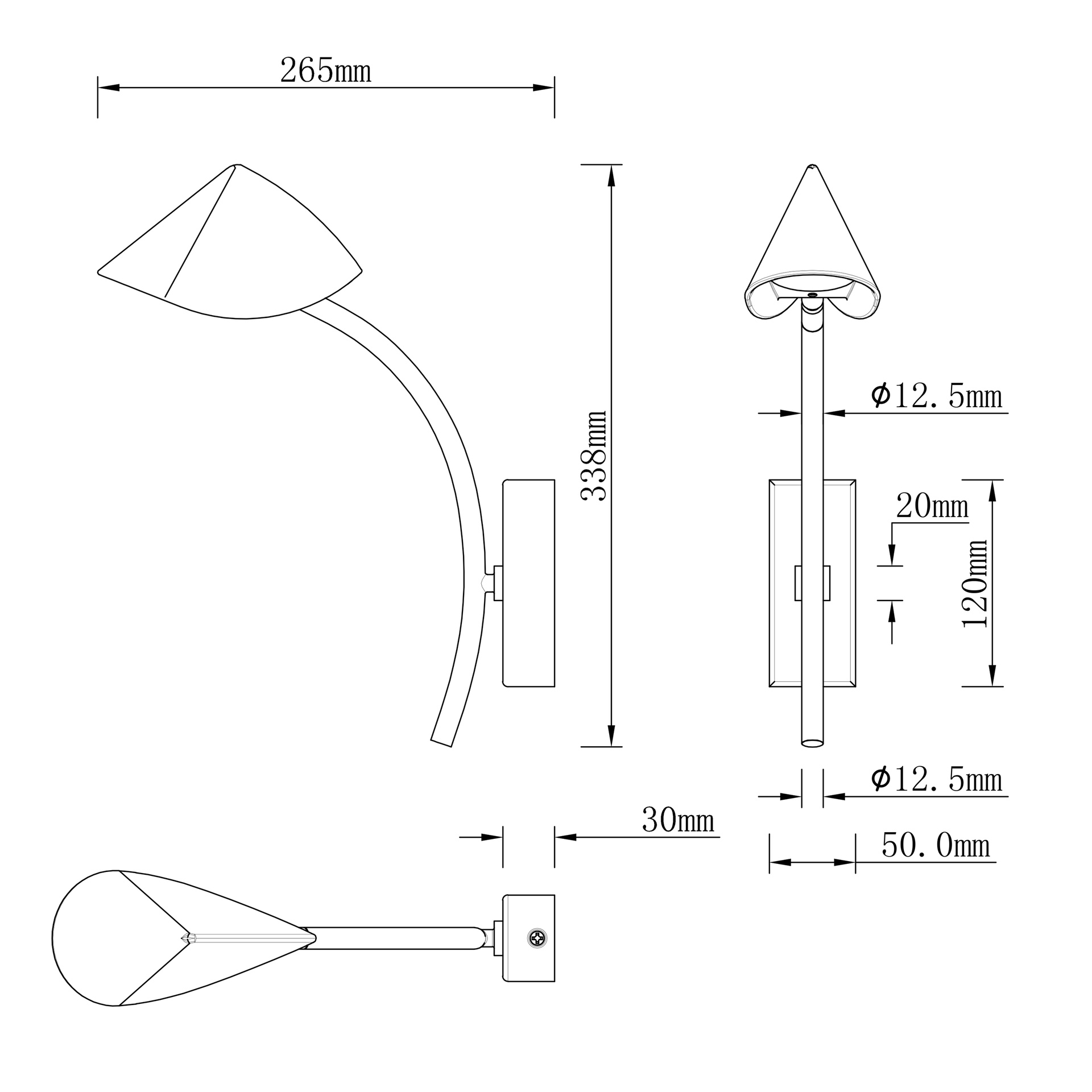CAPUCCINA * APPLIQUE LED 7W
