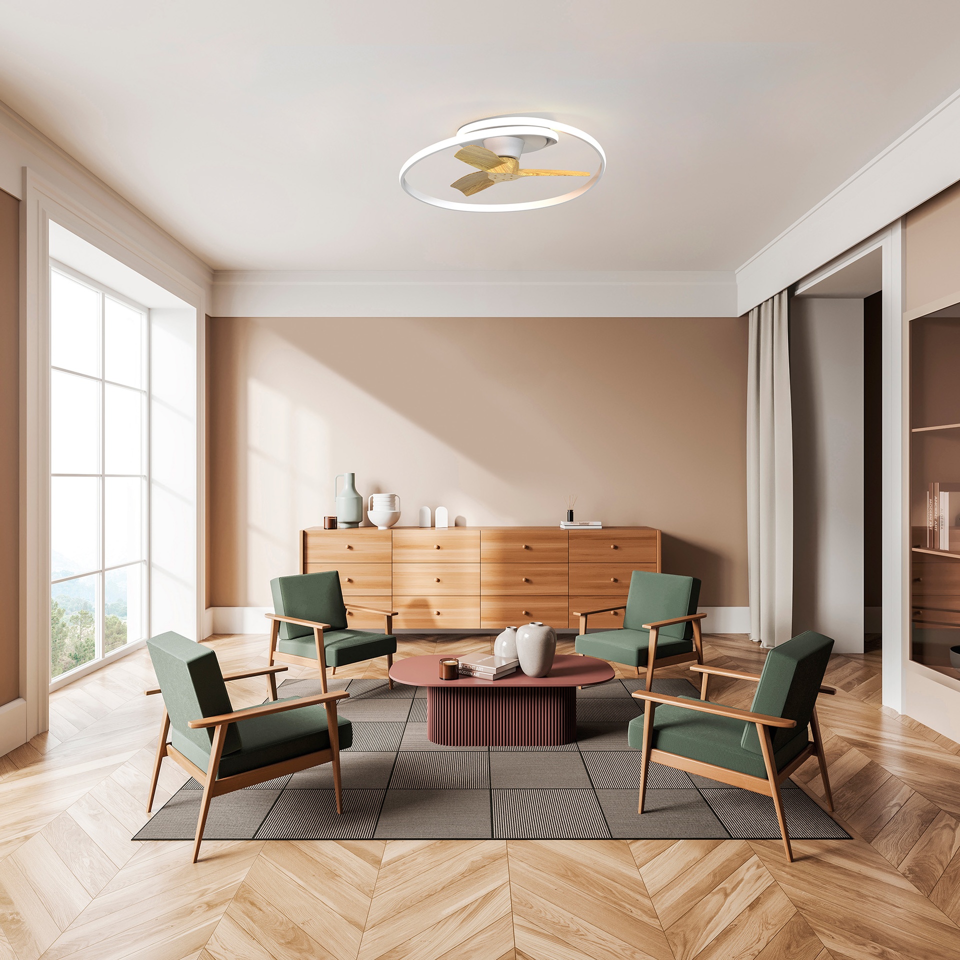 OCEAN * CEILING / FAN - WOOD